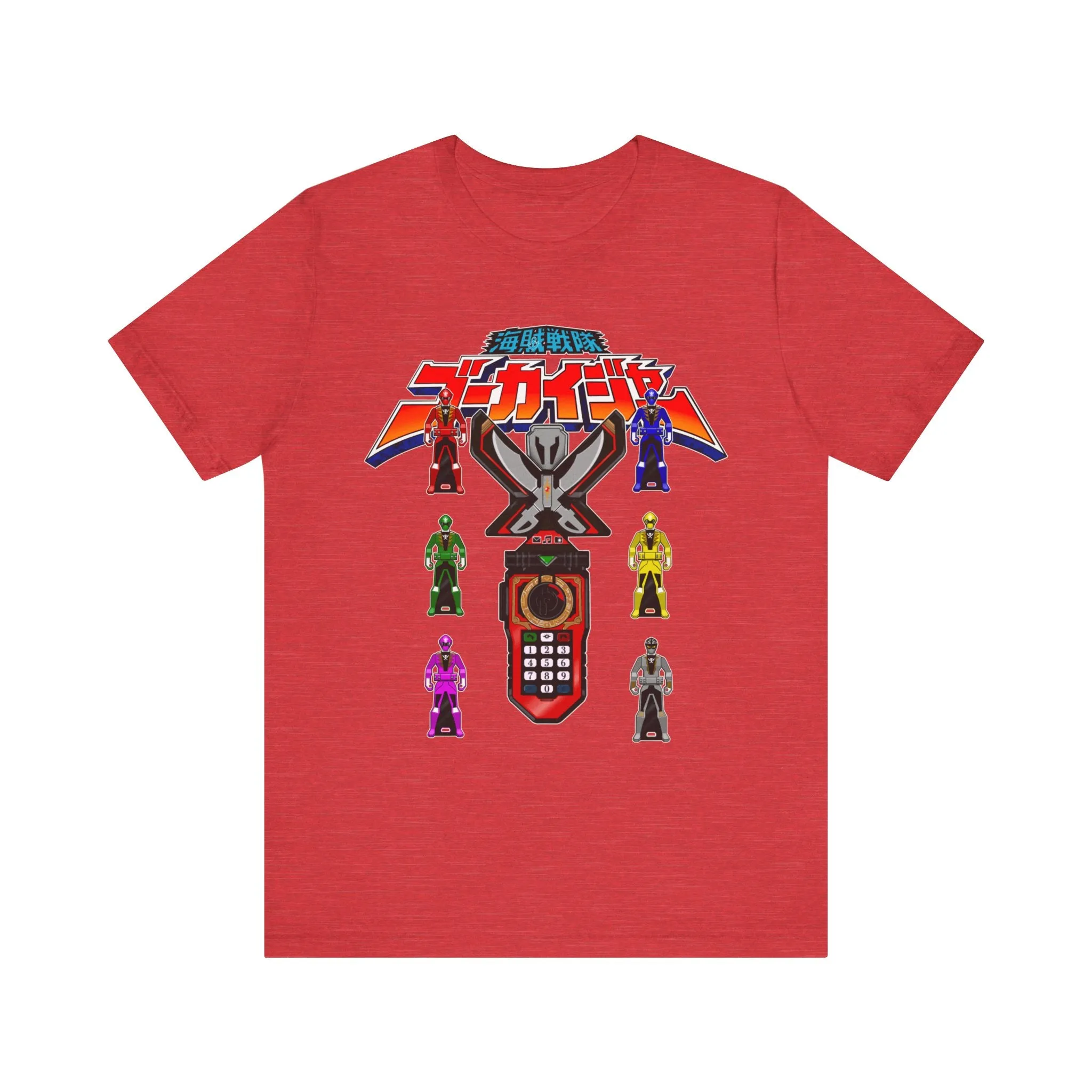 Gokaiger Gokai Change Super Sentai T Shirt Custom Graphic Art Cosplay Shirts Power Rangers Retro Vintage 90s Tee