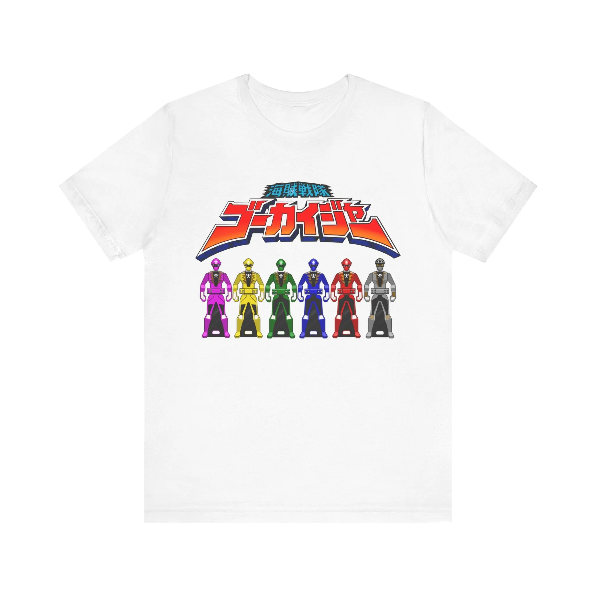 Gokaiger Ranger Keys Super Sentai T Shirt Custom Graphic Art Cosplay Shirts Power Rangers Retro Vintage 90s Tee