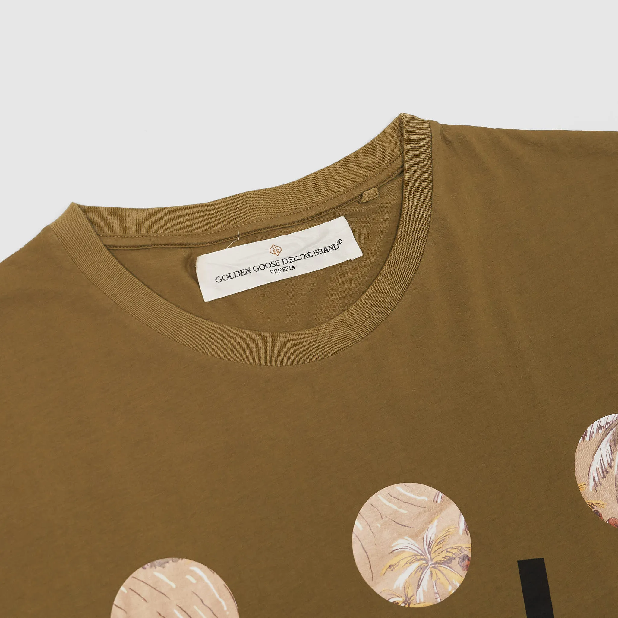 Golden Goose Printed Short Sleeve Crew Neck T-Shirt