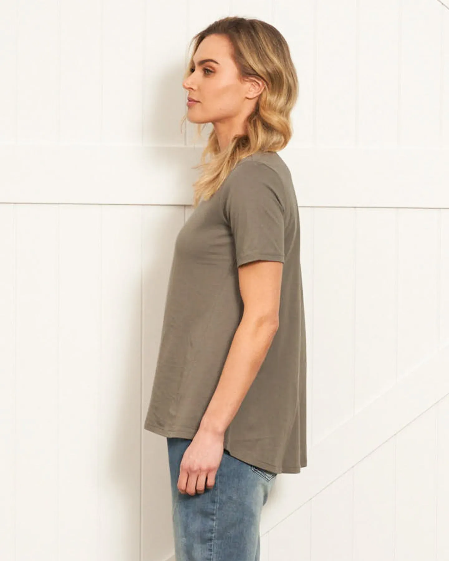 HAMILTON TEE - ASH GREEN