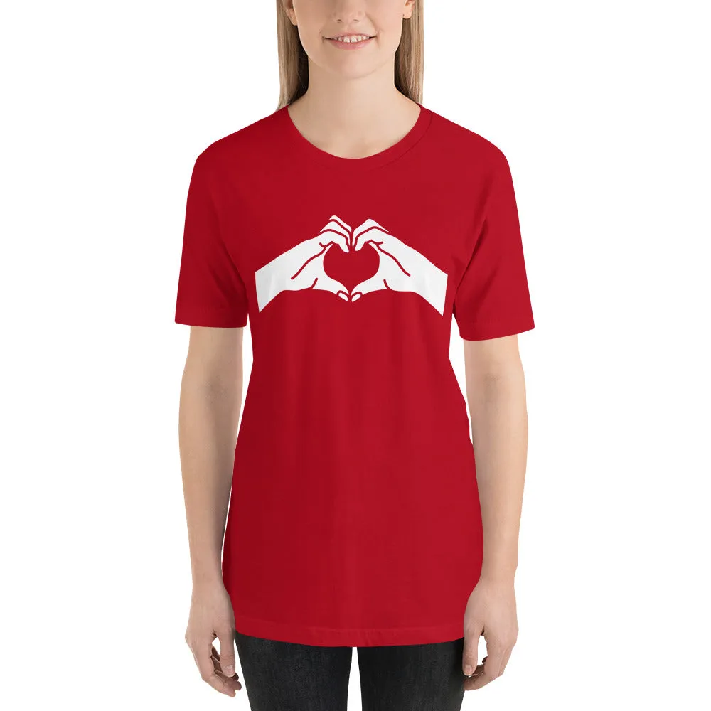 Heart Hands Short-Sleeve Unisex T-Shirt