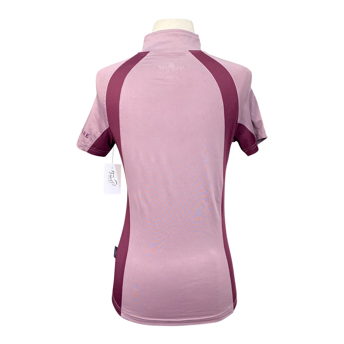 Horseware Women's Aveen Half Zip Short Sleeve Tech Top  in Purple - Women's XS