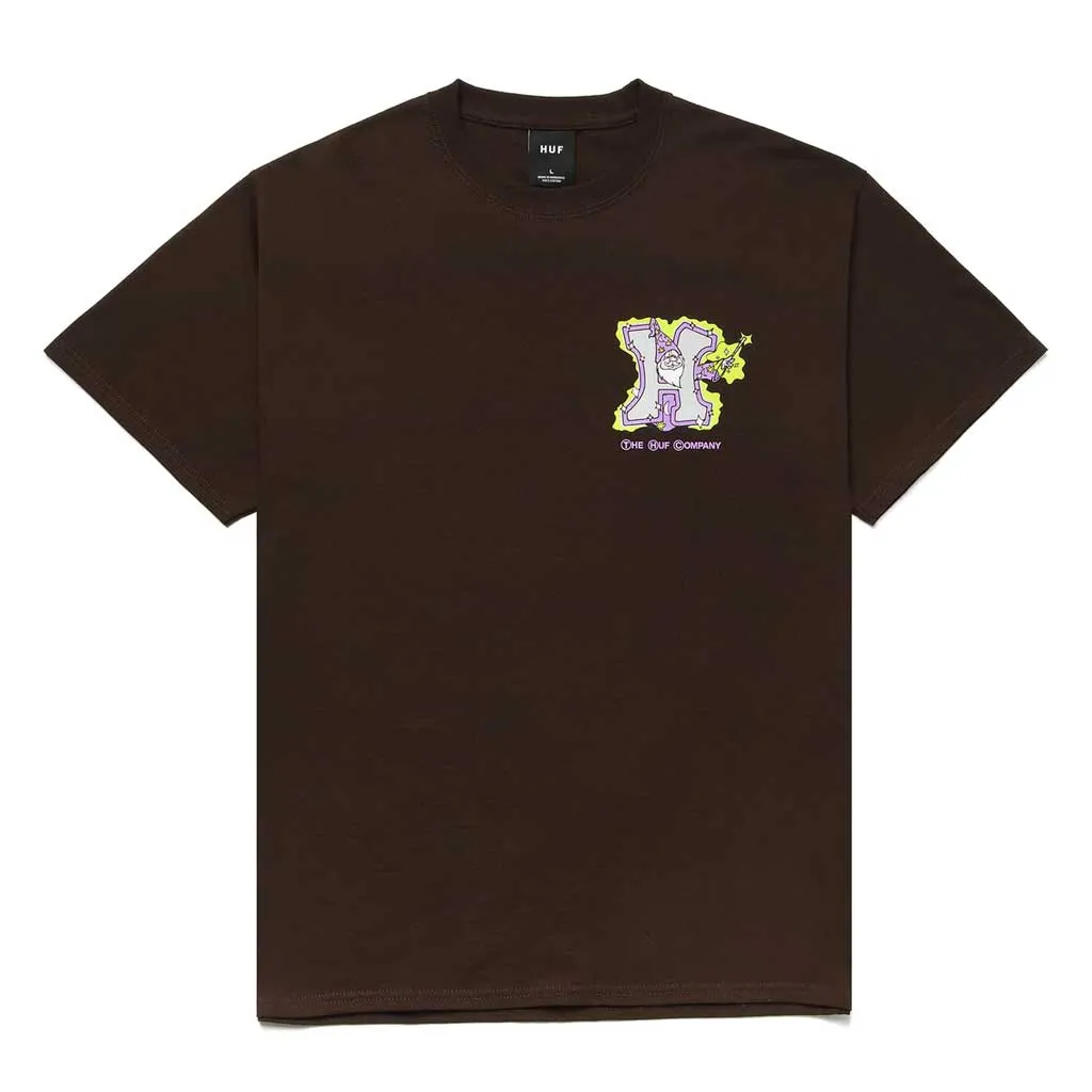 Huf Weed Wizard S/S Tee - Brown