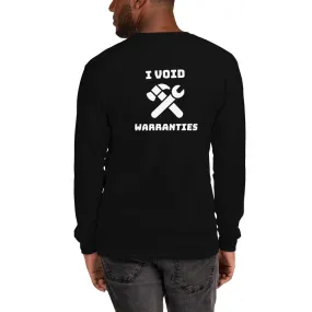 I void warranties - Men’s Long Sleeve Shirt (white text)