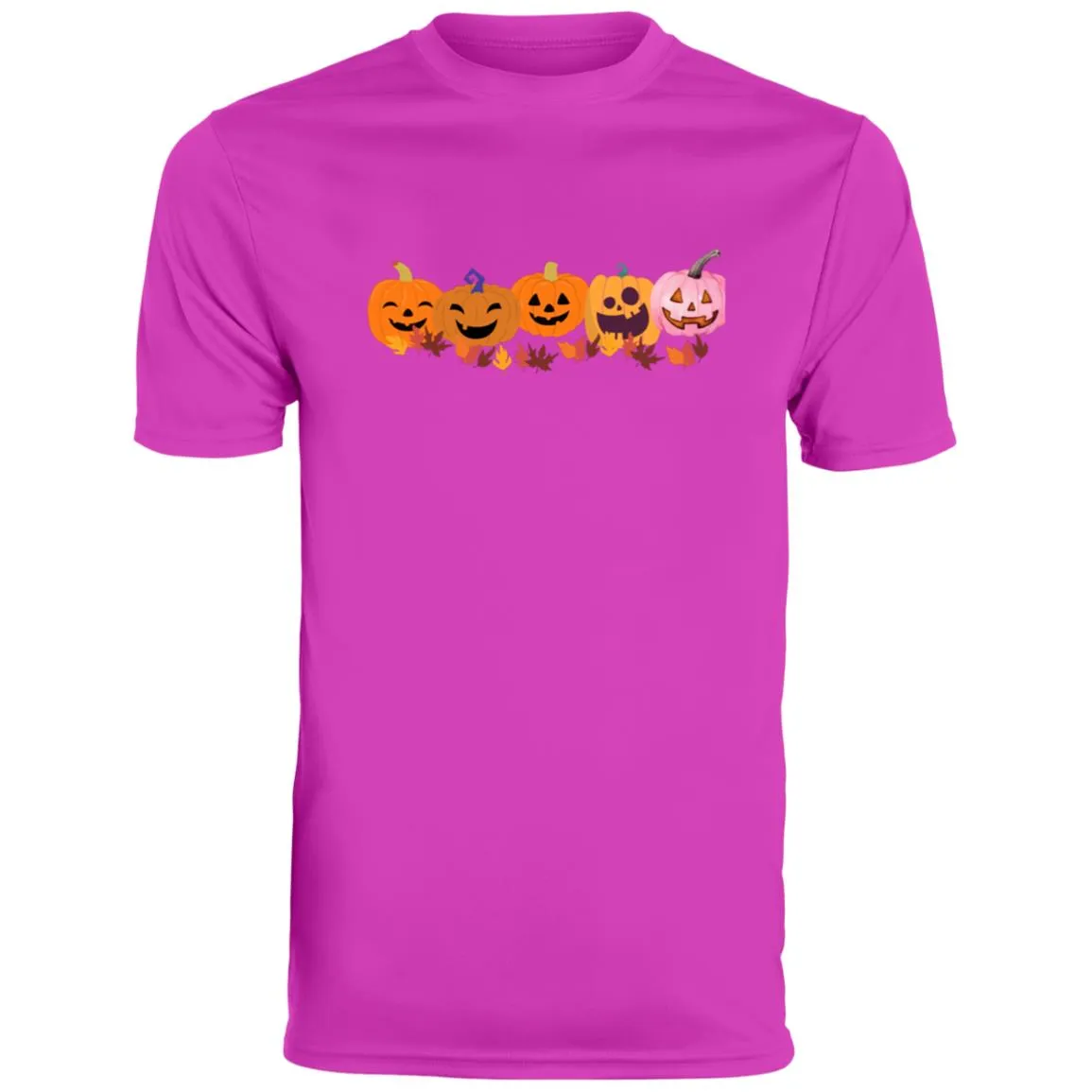 Jack 0 Lanterns in a Row CLOSEOUT --  Men's Moisture-Wicking Tee