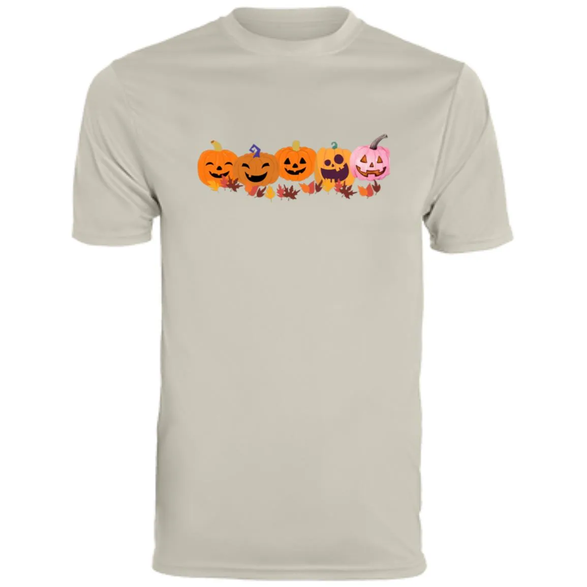 Jack 0 Lanterns in a Row CLOSEOUT --  Men's Moisture-Wicking Tee