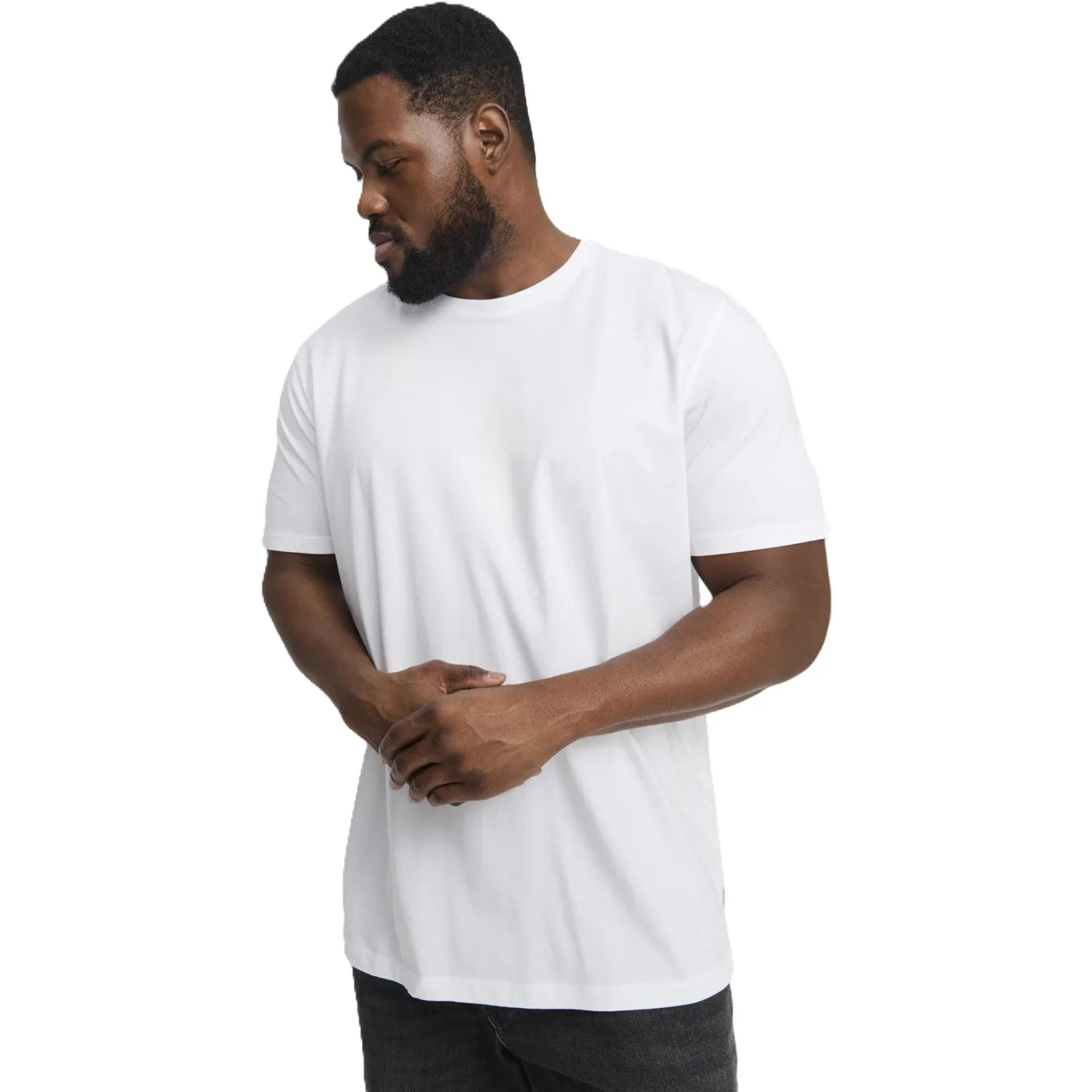 Jack & Jones Mens Organic Basic O-Neck Big & Tall Short Sleeve T-Shirt