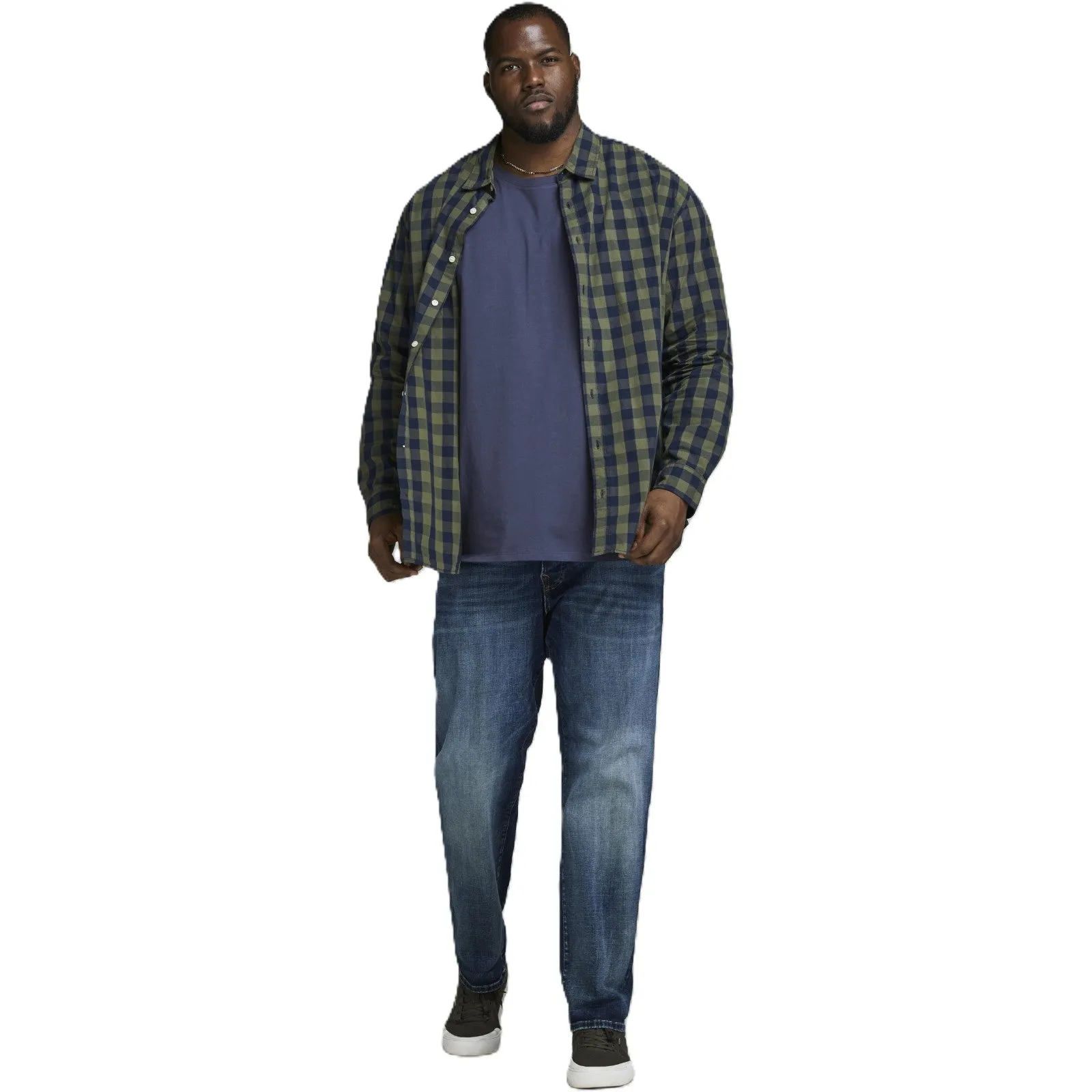Jack & Jones Mens Organic Basic O-Neck Big & Tall Short Sleeve T-Shirt