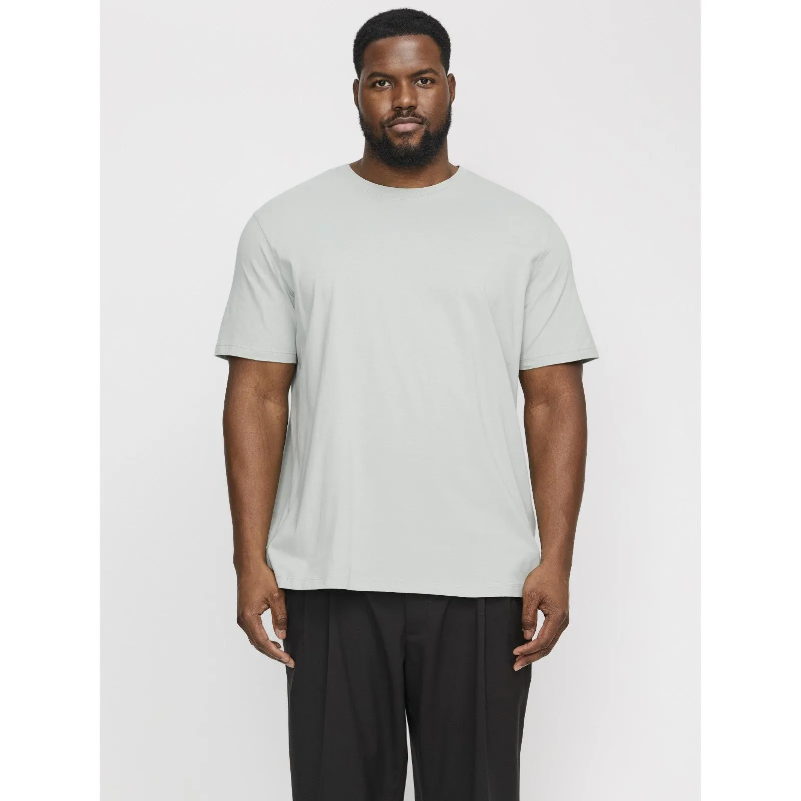 Jack & Jones Mens Organic Basic O-Neck Big & Tall Short Sleeve T-Shirt