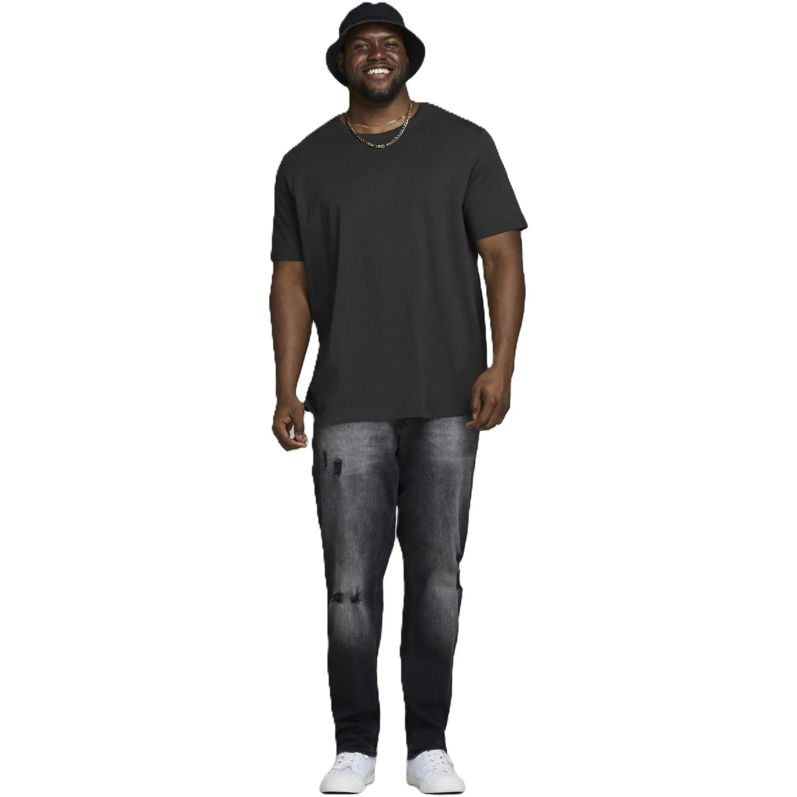 Jack & Jones Mens Organic Basic O-Neck Big & Tall Short Sleeve T-Shirt