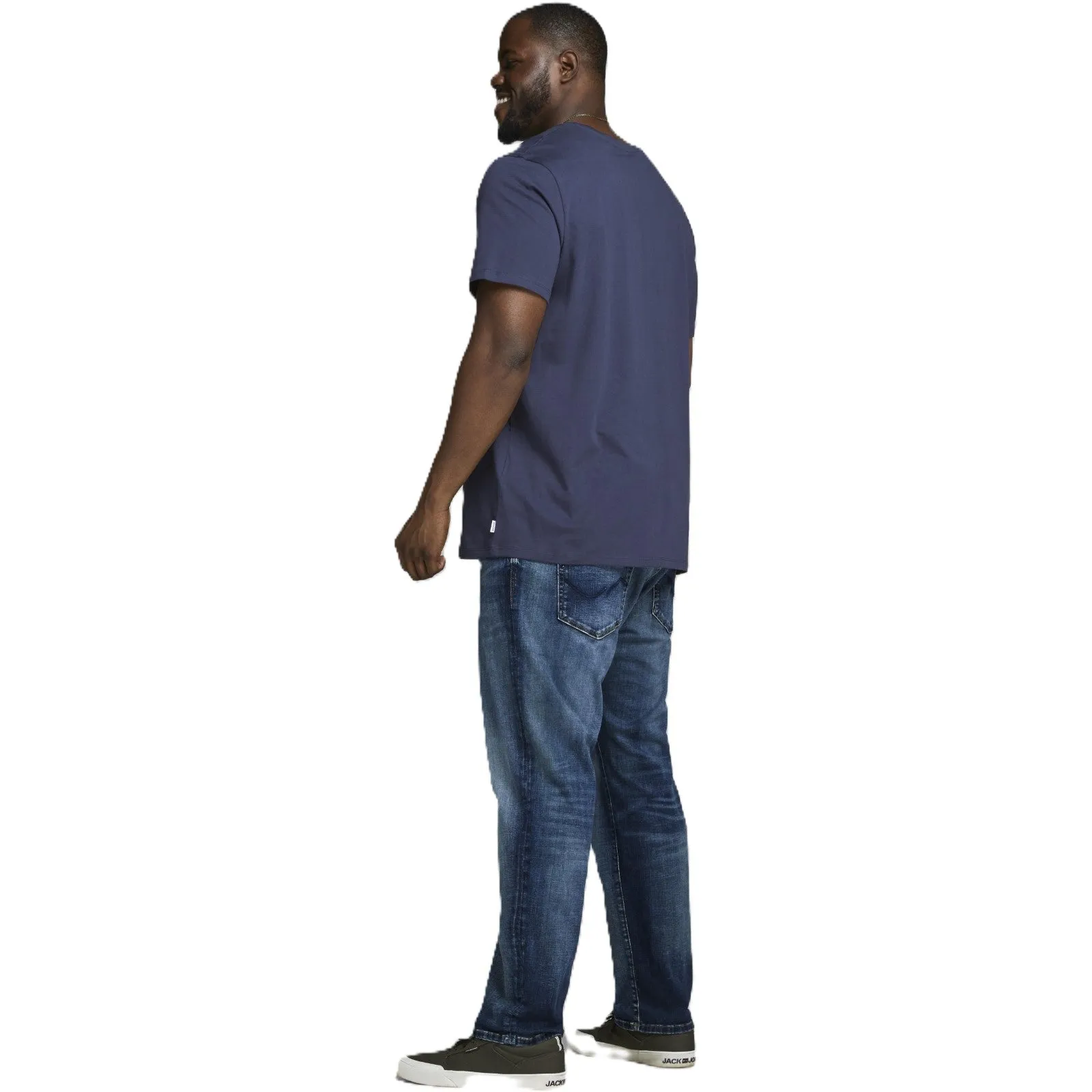 Jack & Jones Mens Organic Basic O-Neck Big & Tall Short Sleeve T-Shirt