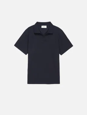 Jacquard Polo -- Dark Navy