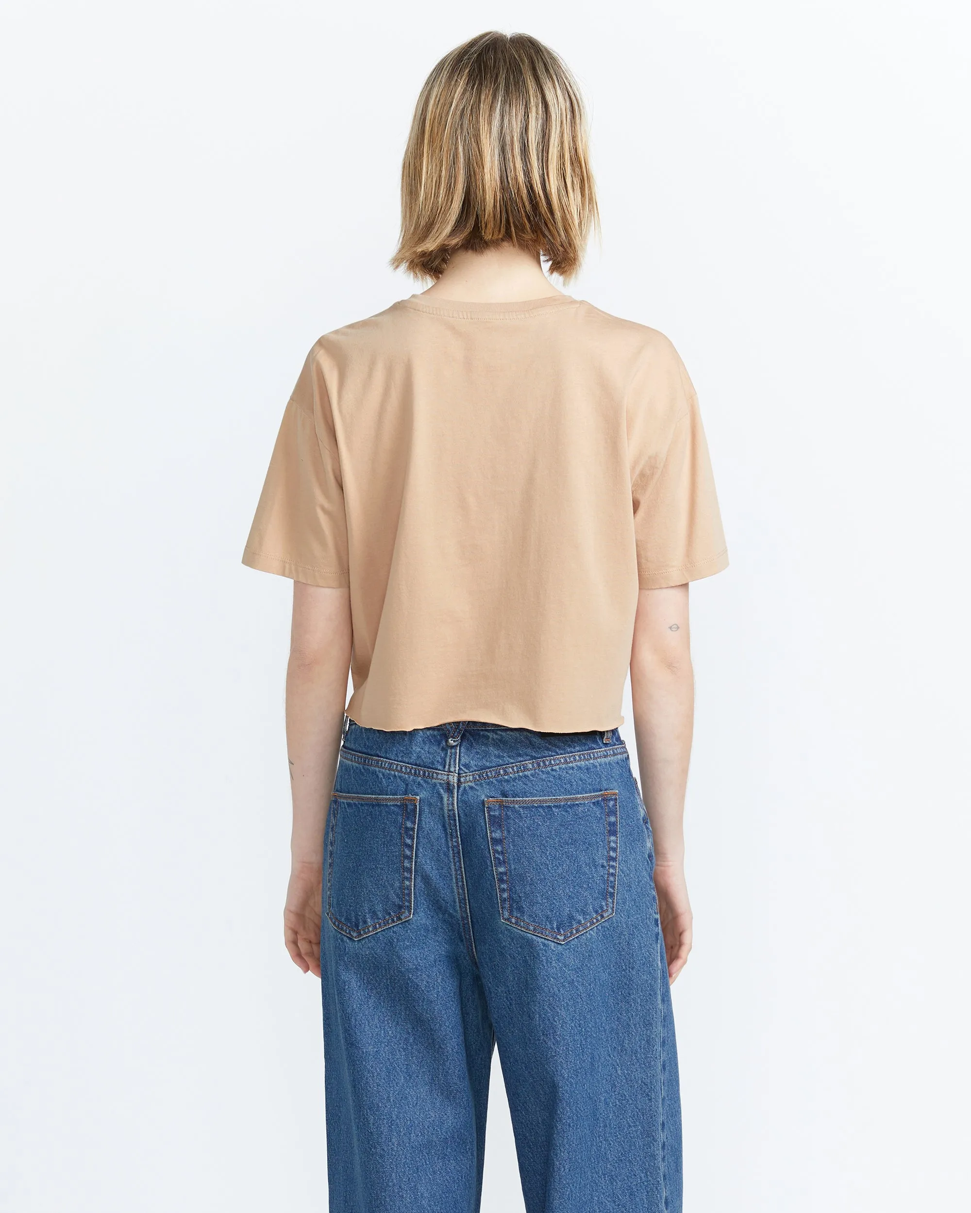 Just A Trim Short Sleeve Tee - Sandstorm