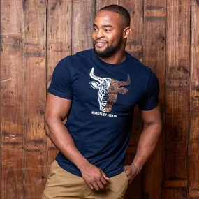 Kingsley 50/50 PC Skull Crew Tee - Midnight