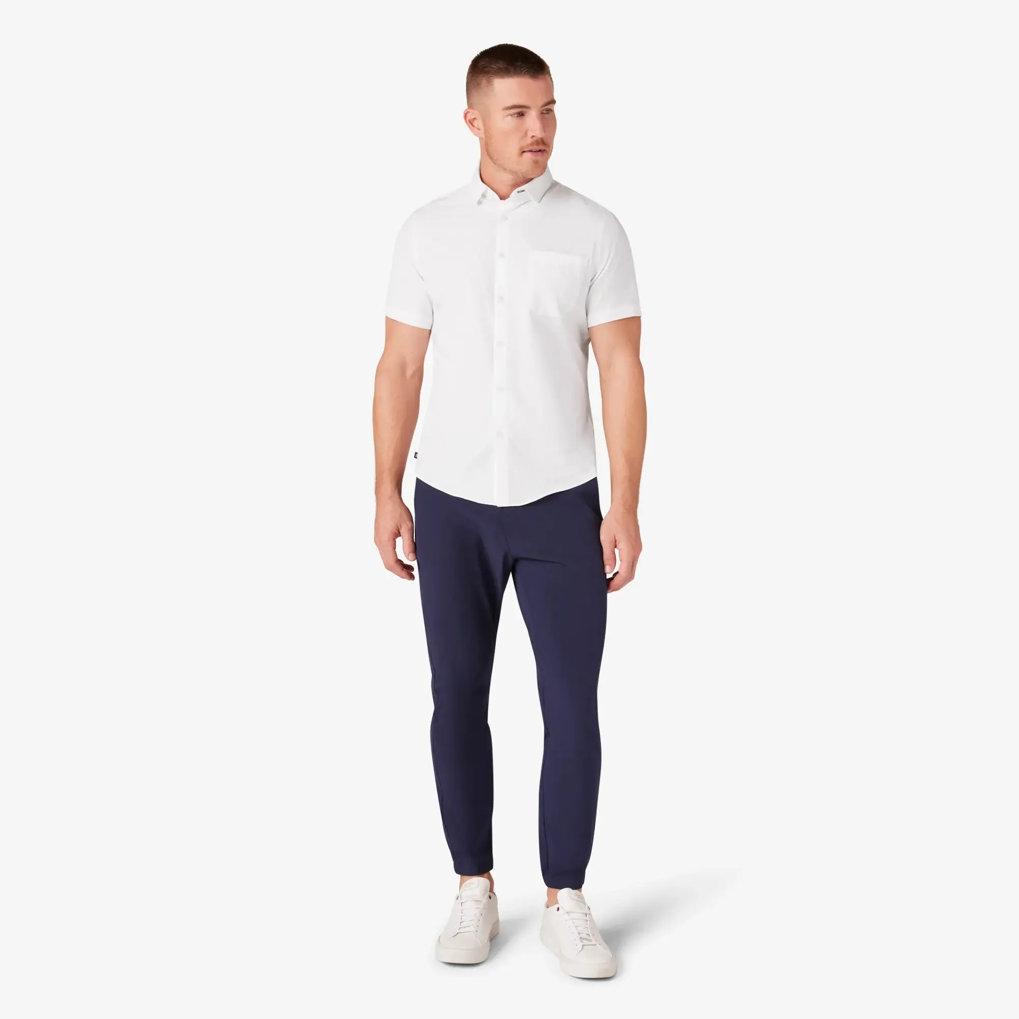 Leeward Short Sleeve White - Mizzen   Main
