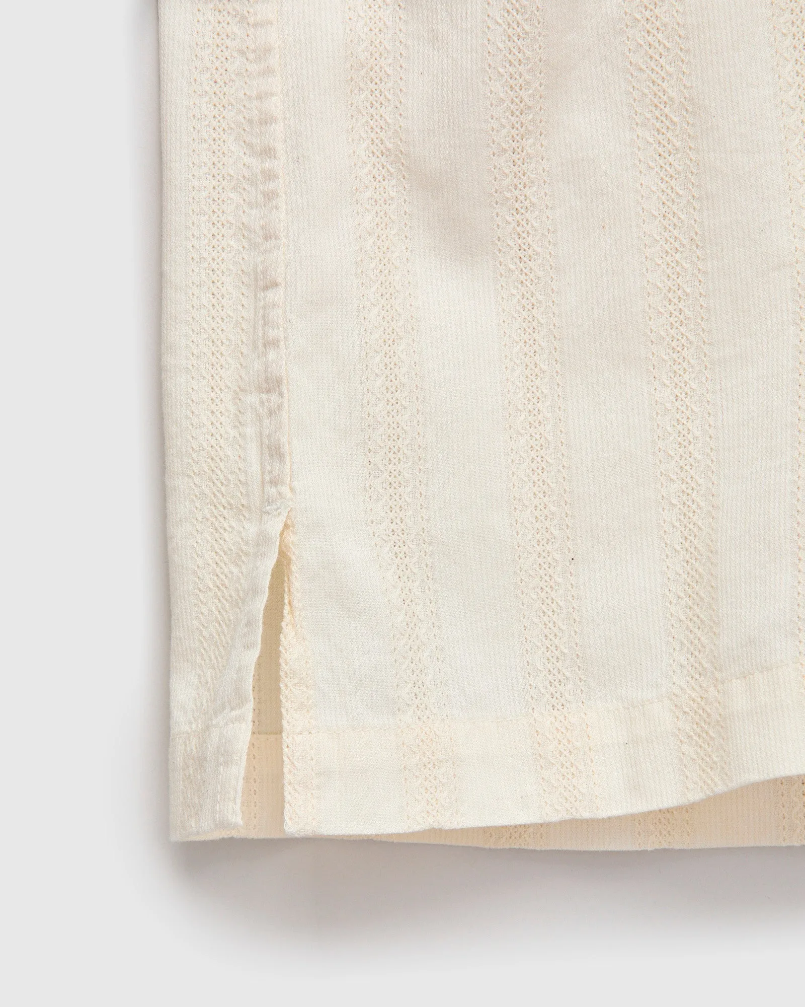 Leisure Shirt in Natural Lace Weave