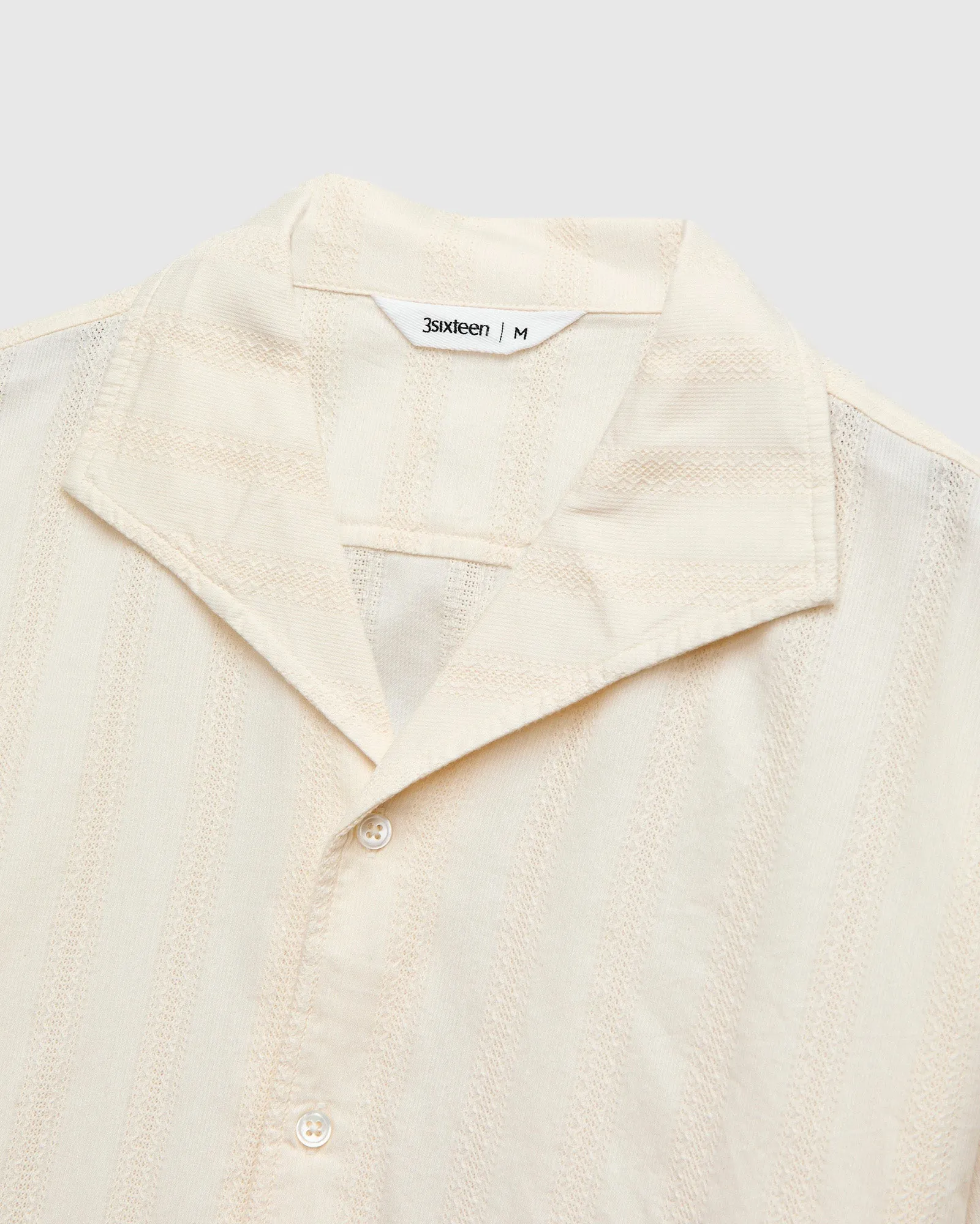 Leisure Shirt in Natural Lace Weave