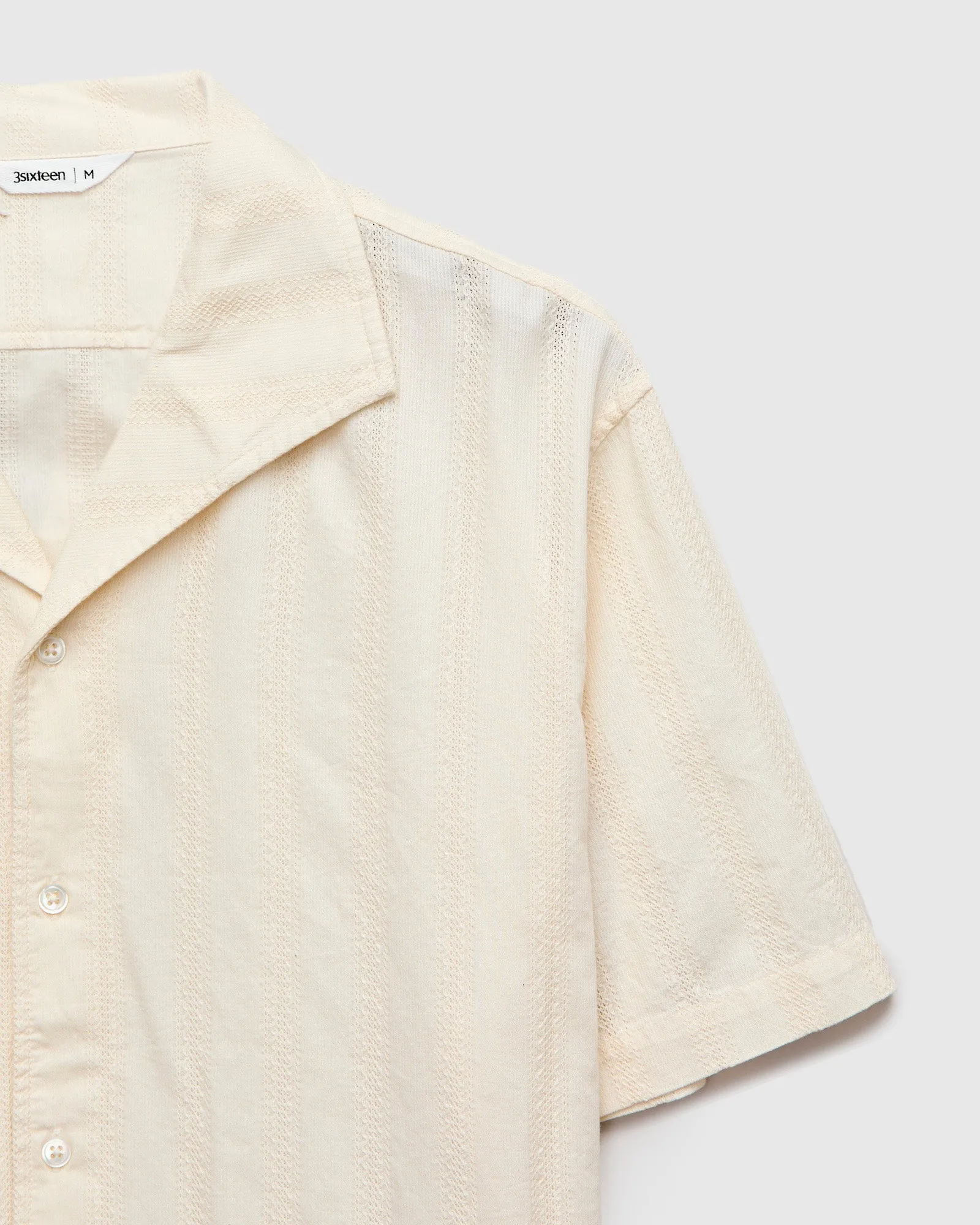 Leisure Shirt in Natural Lace Weave