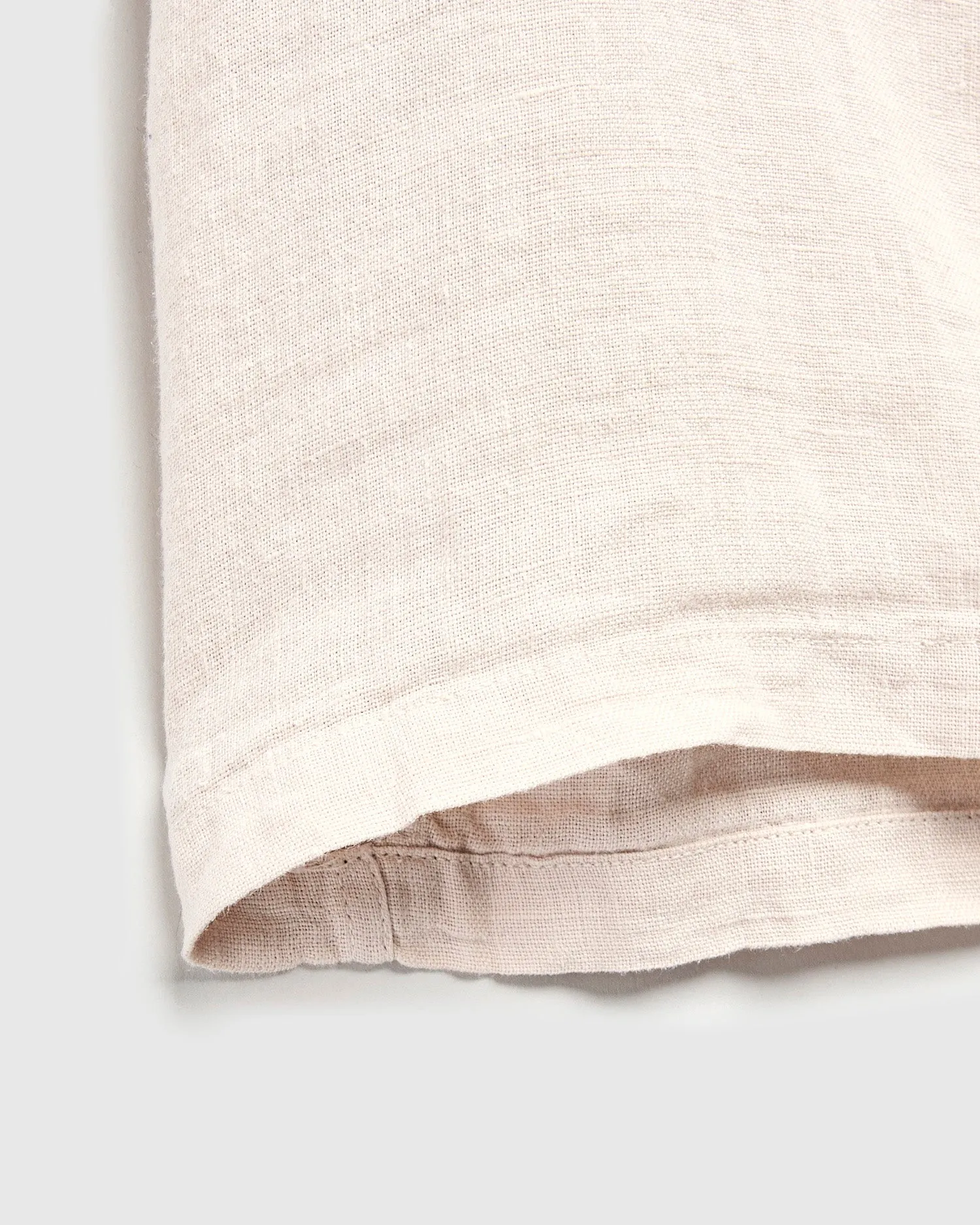 Linen Camp Collar Shirt in Raw