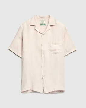 Linen Camp Collar Shirt in Raw