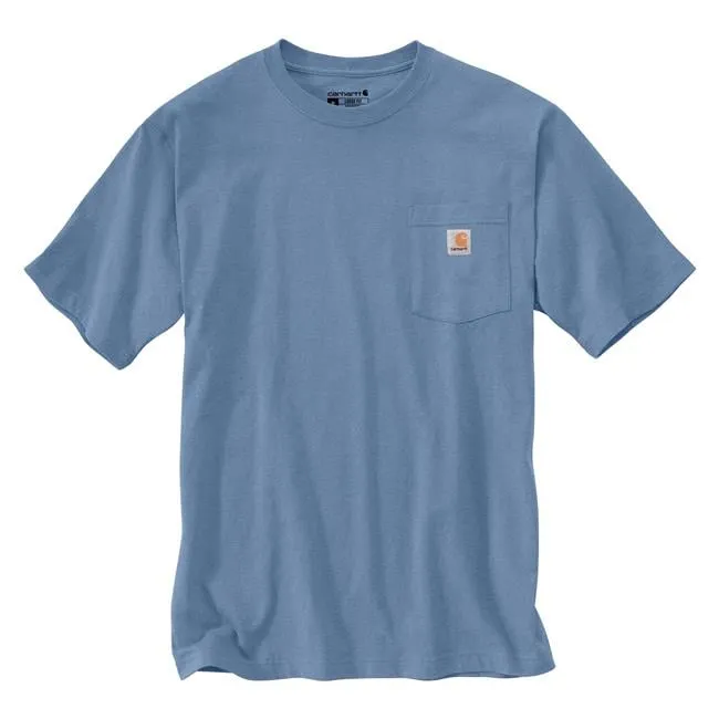 Loose Fit Heavyweight Short-Sleeve Pocket T-Shirt - Skystone Heather
