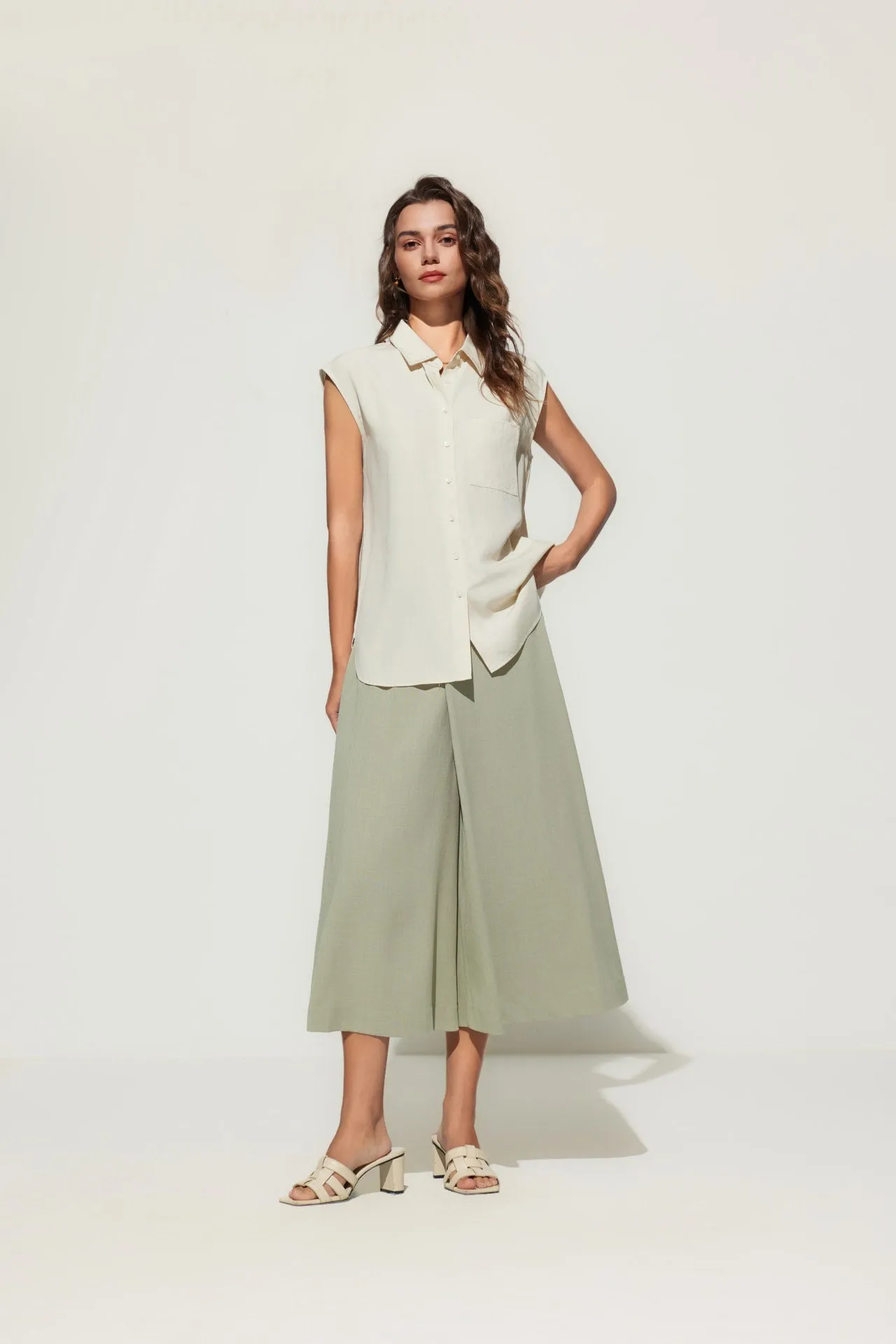 Lyocell Short Sleeve Casual Shirt