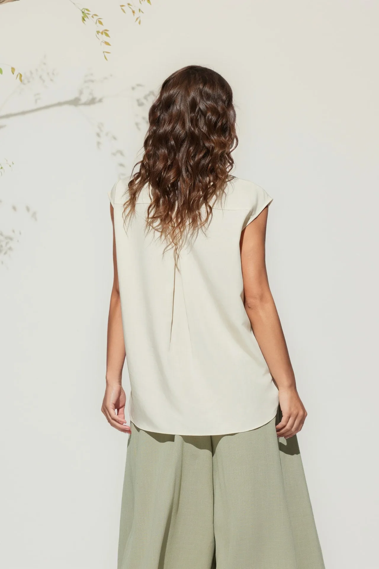 Lyocell Short Sleeve Casual Shirt