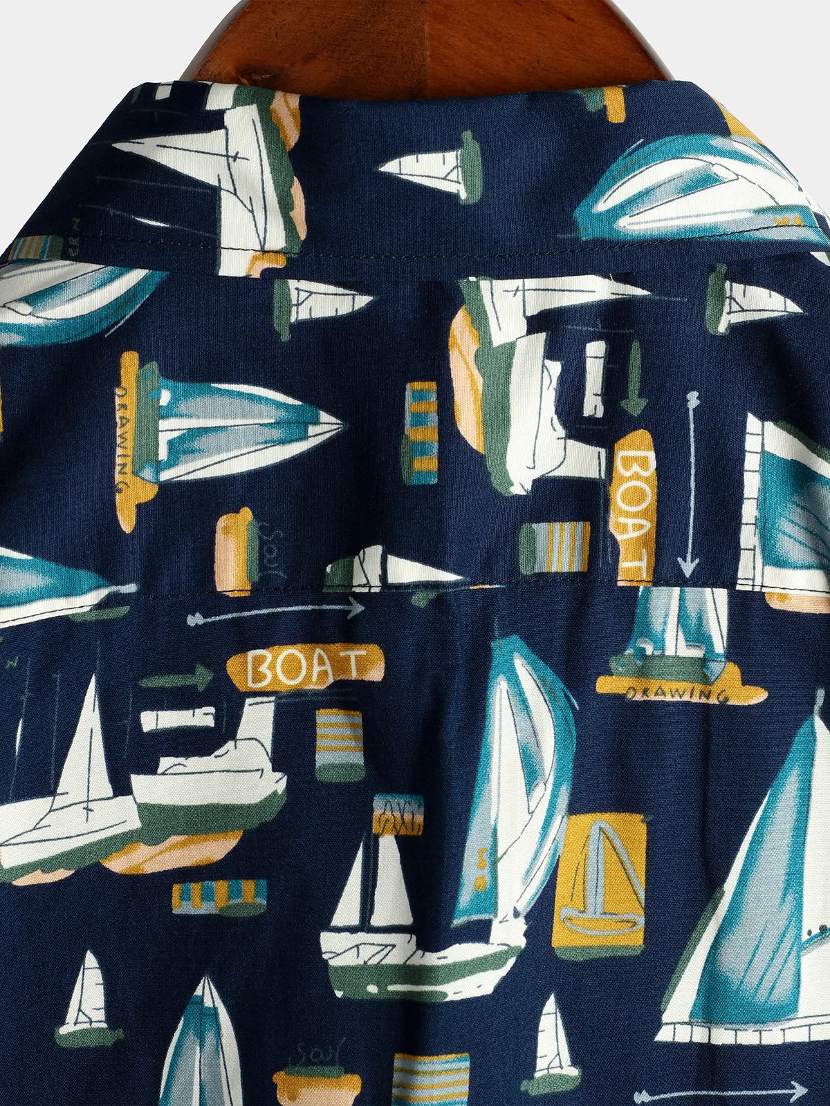 Men's Casual Holiday Cotton Pocket Short Sleeve Shirt