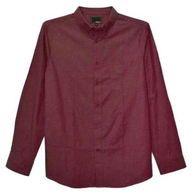 Men's Casual Long Sleeve Button-Down Shirt