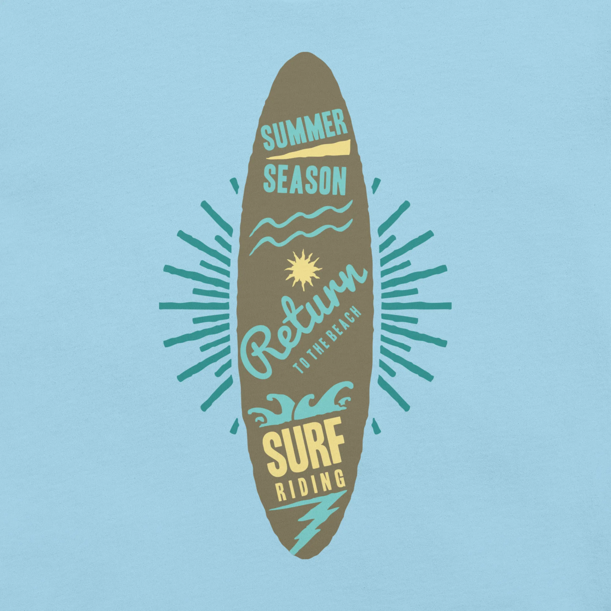 Men's Staple T-Shirt  - Surfboard