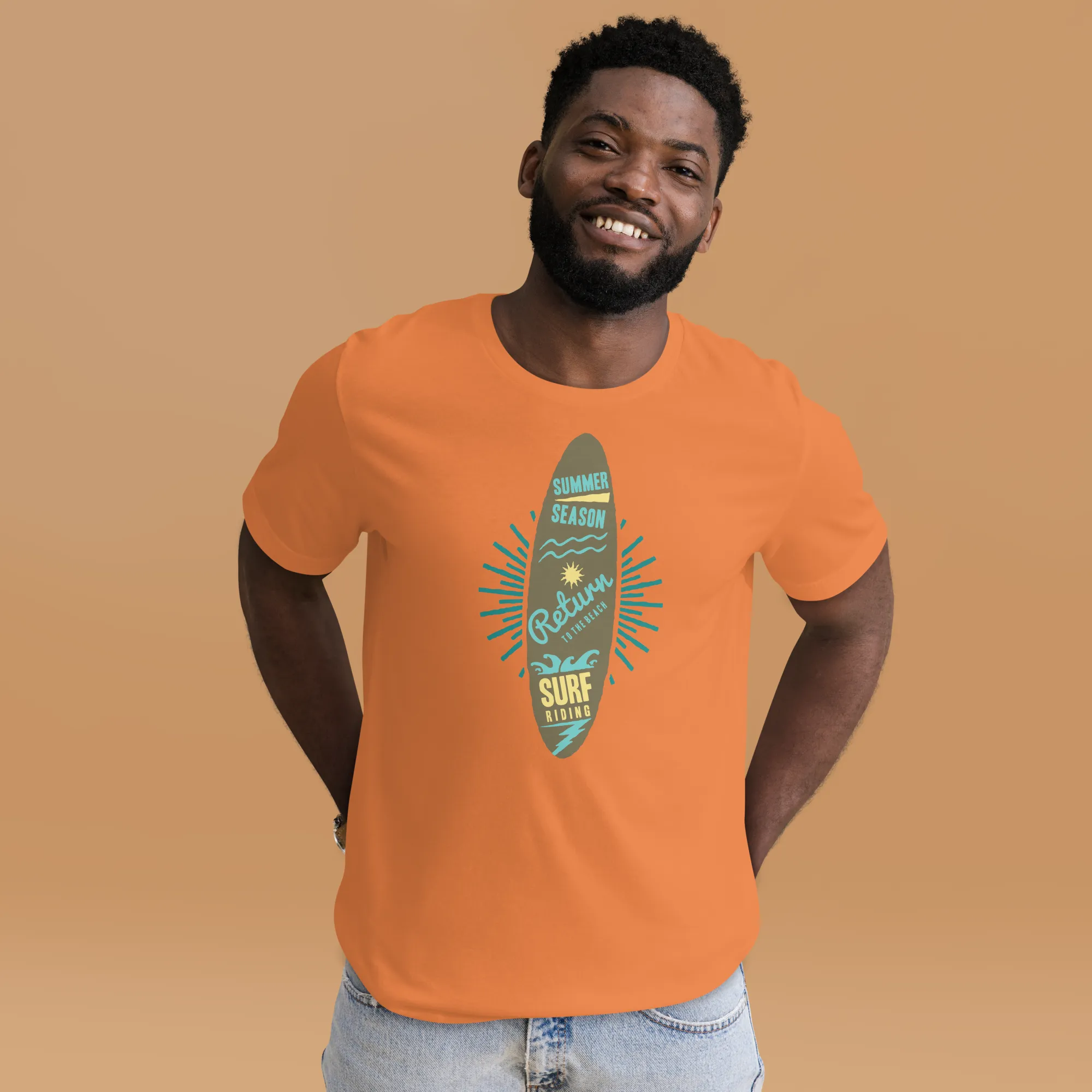 Men's Staple T-Shirt  - Surfboard