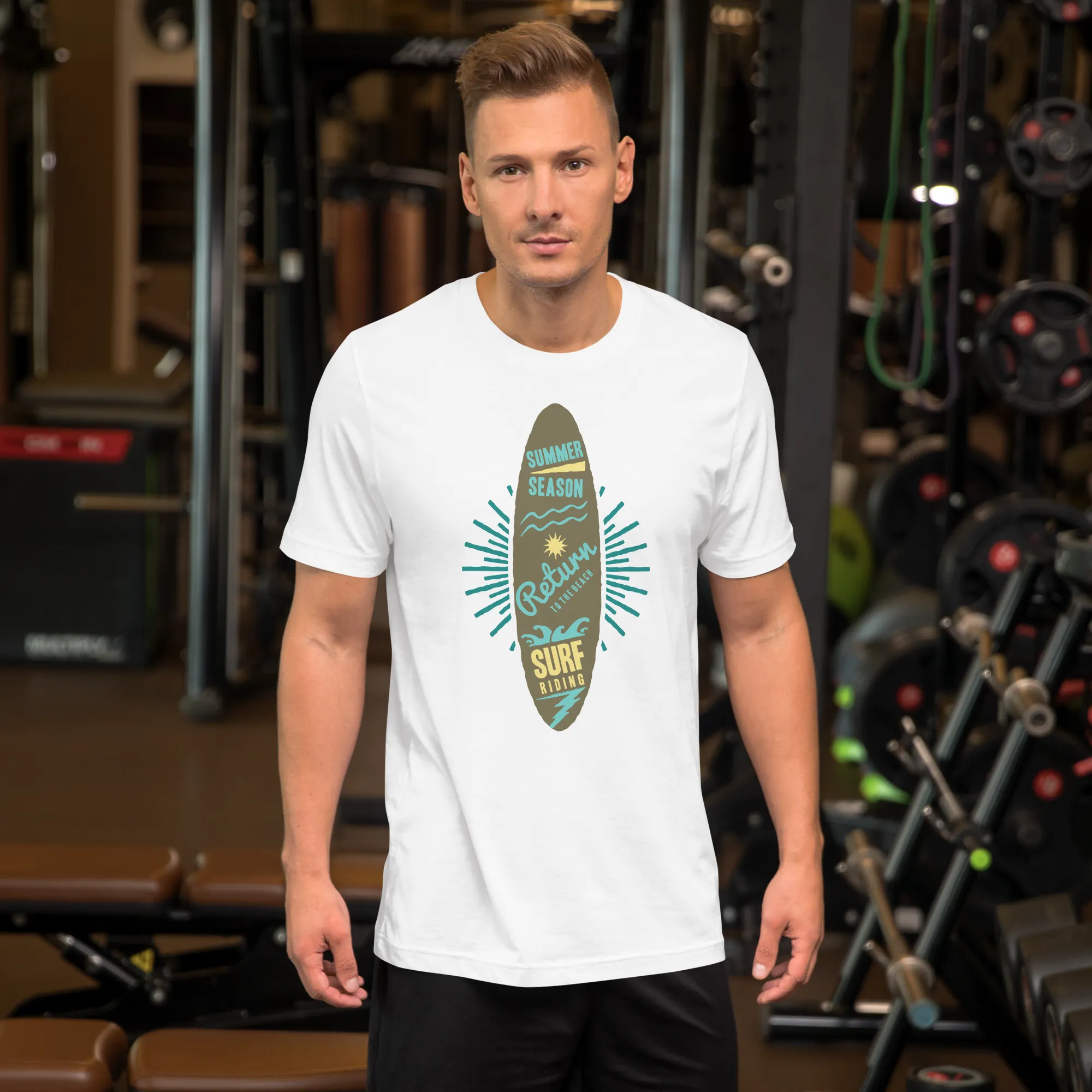 Men's Staple T-Shirt  - Surfboard