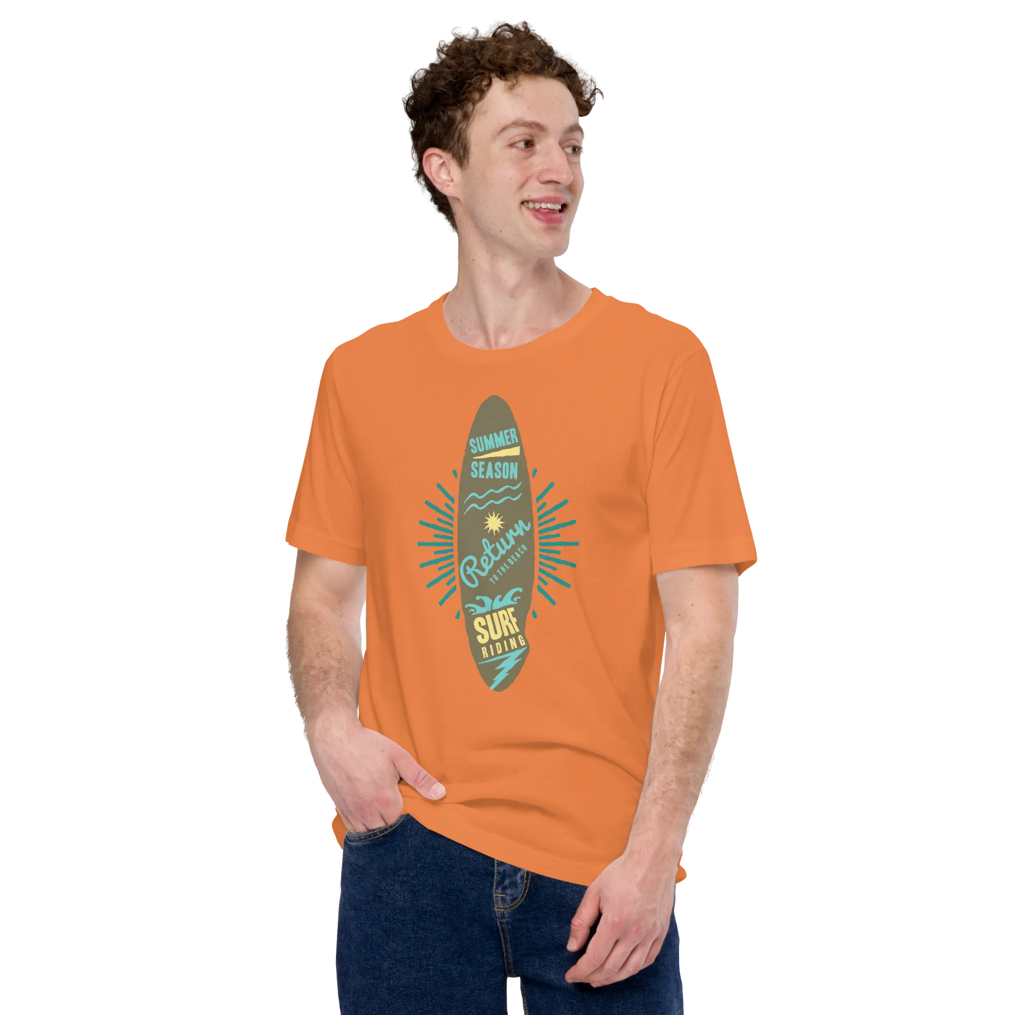Men's Staple T-Shirt  - Surfboard