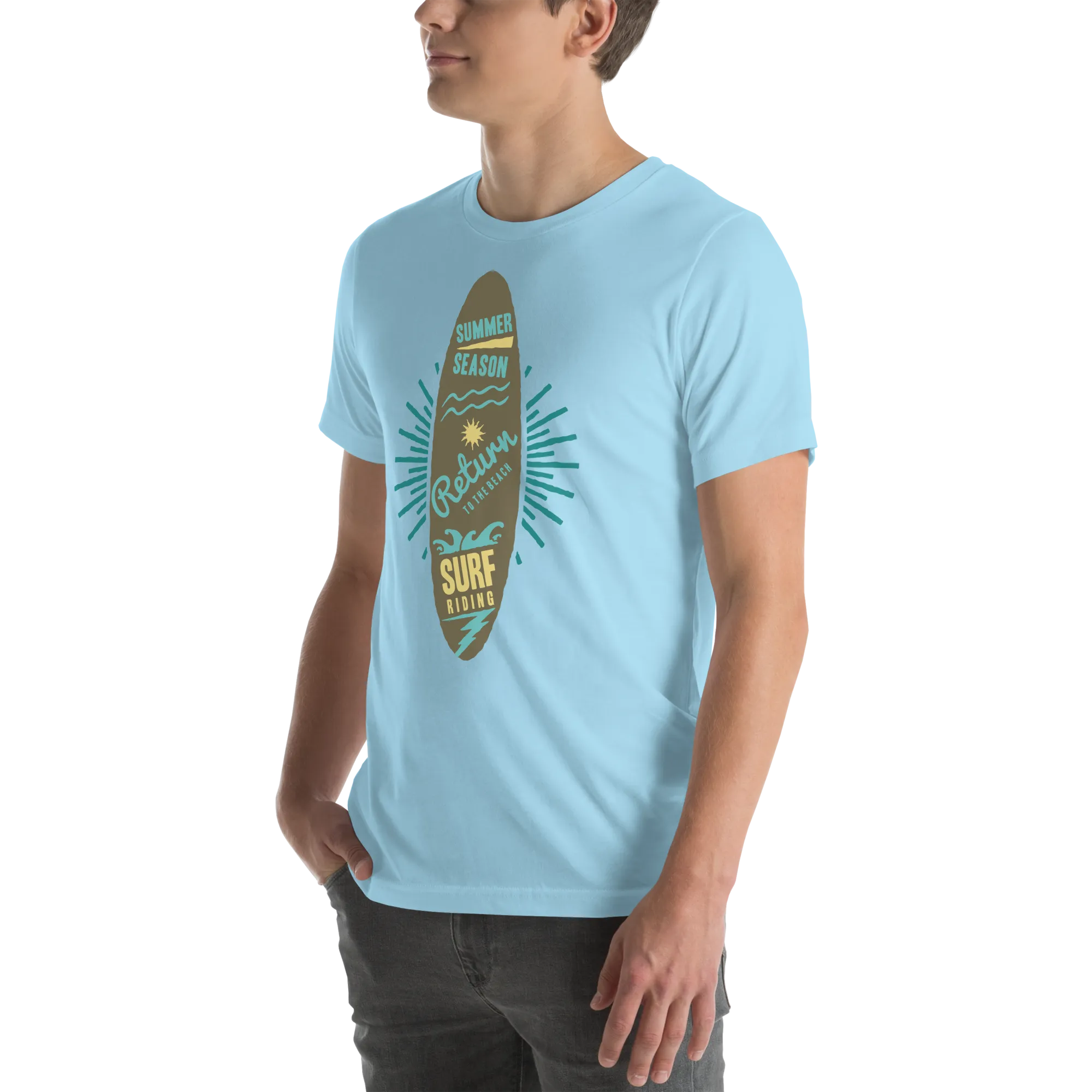 Men's Staple T-Shirt  - Surfboard