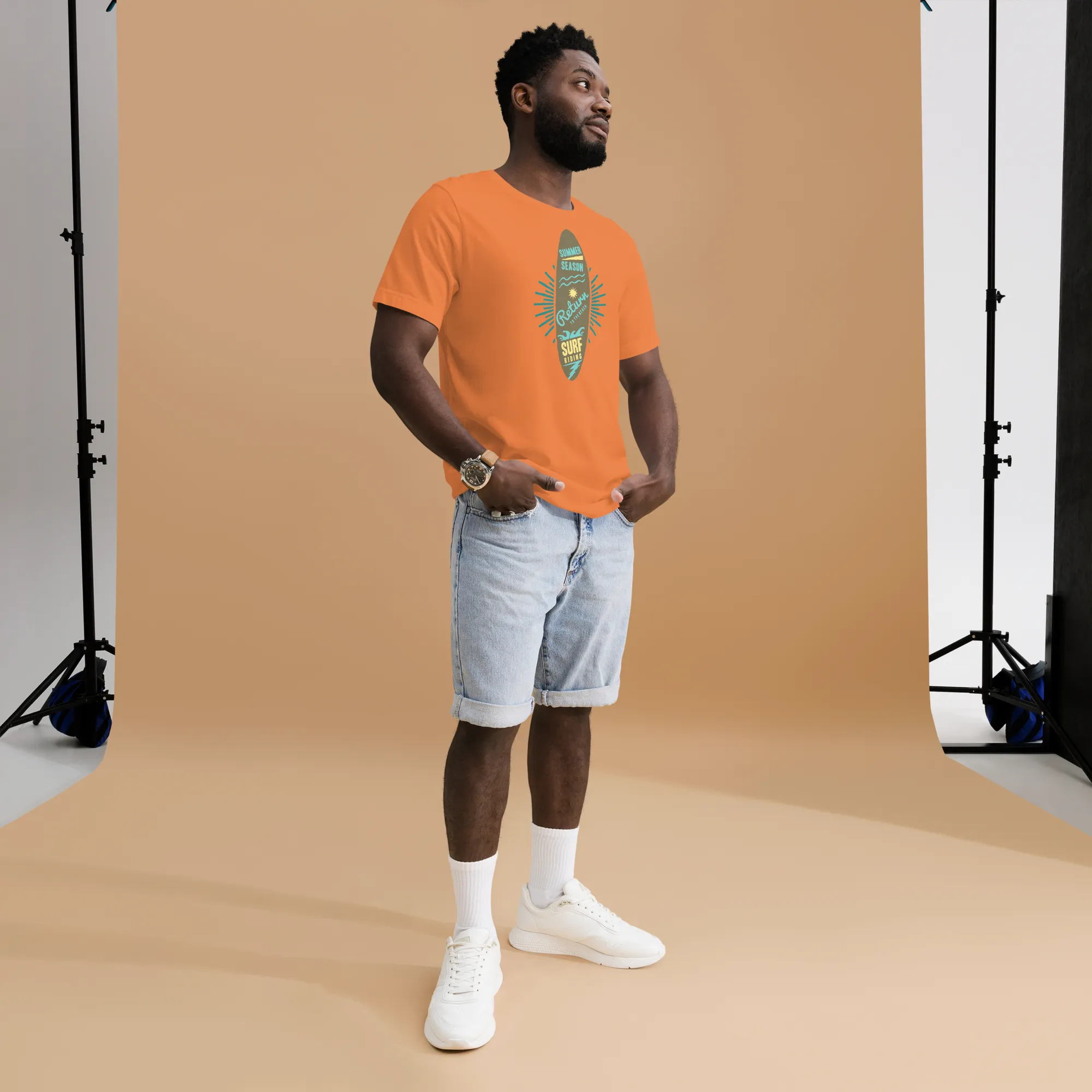 Men's Staple T-Shirt  - Surfboard