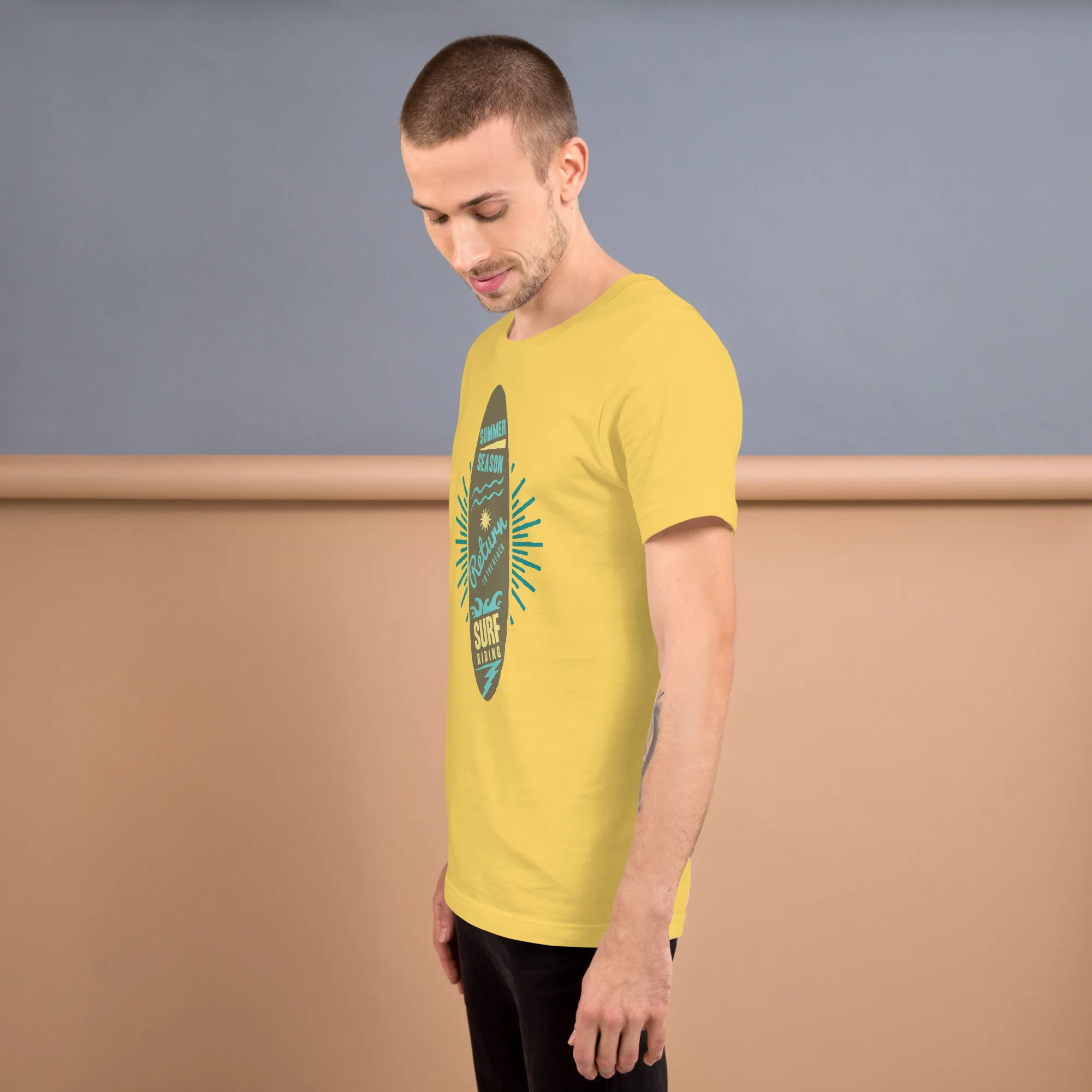 Men's Staple T-Shirt  - Surfboard