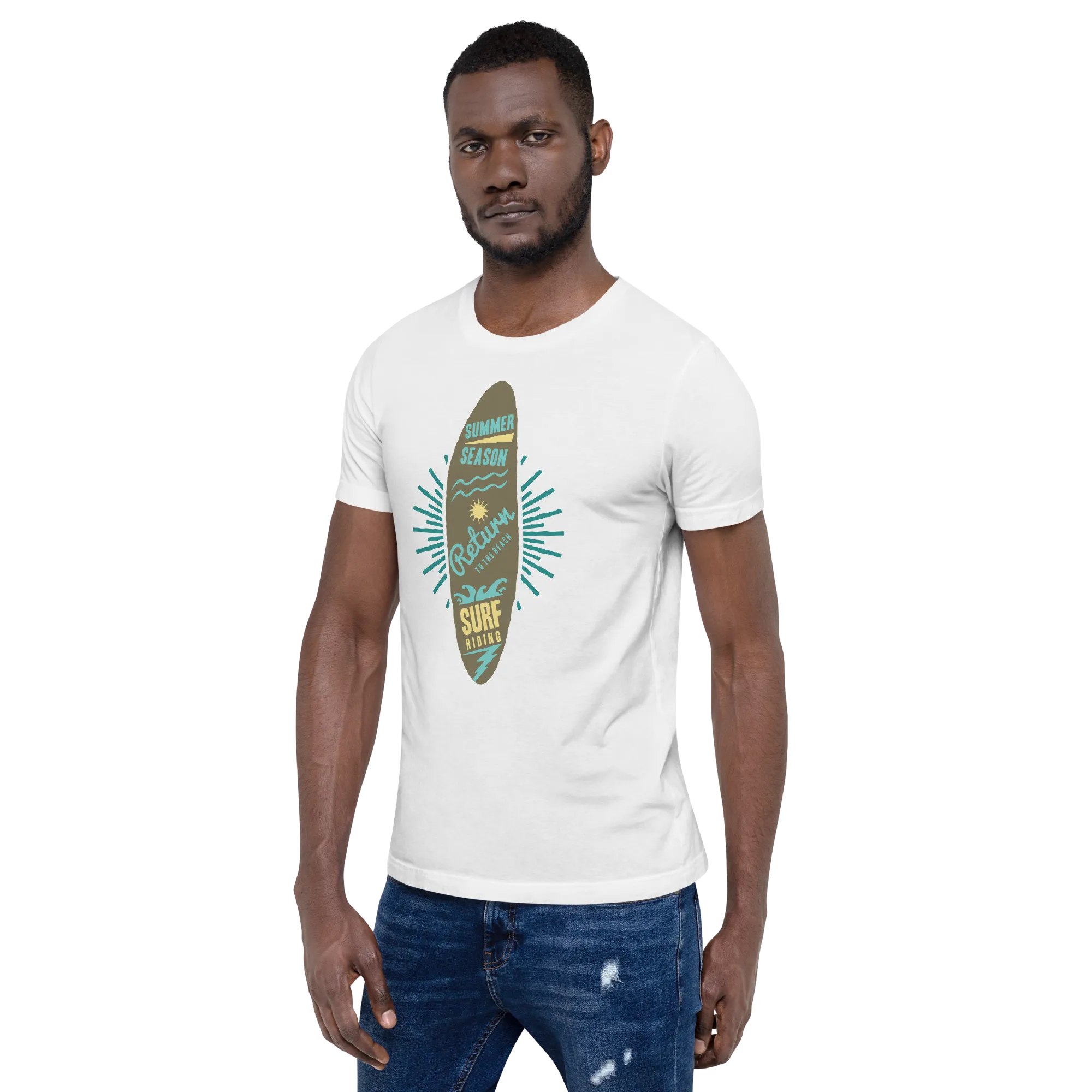 Men's Staple T-Shirt  - Surfboard