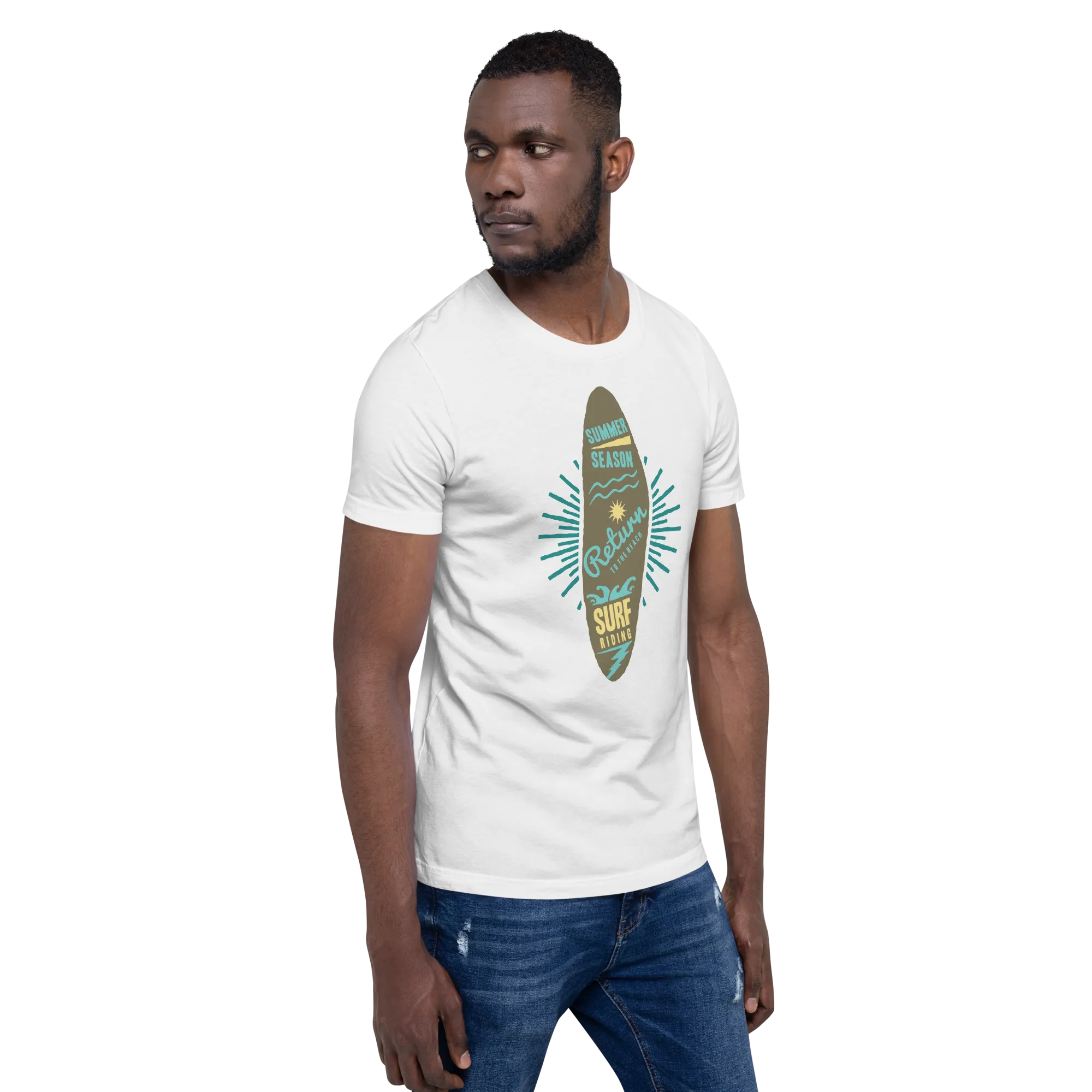 Men's Staple T-Shirt  - Surfboard