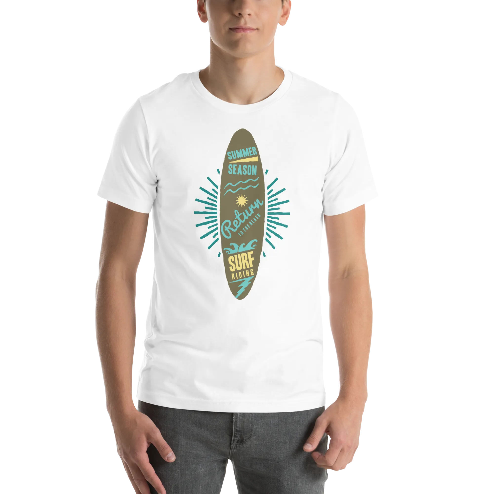 Men's Staple T-Shirt  - Surfboard