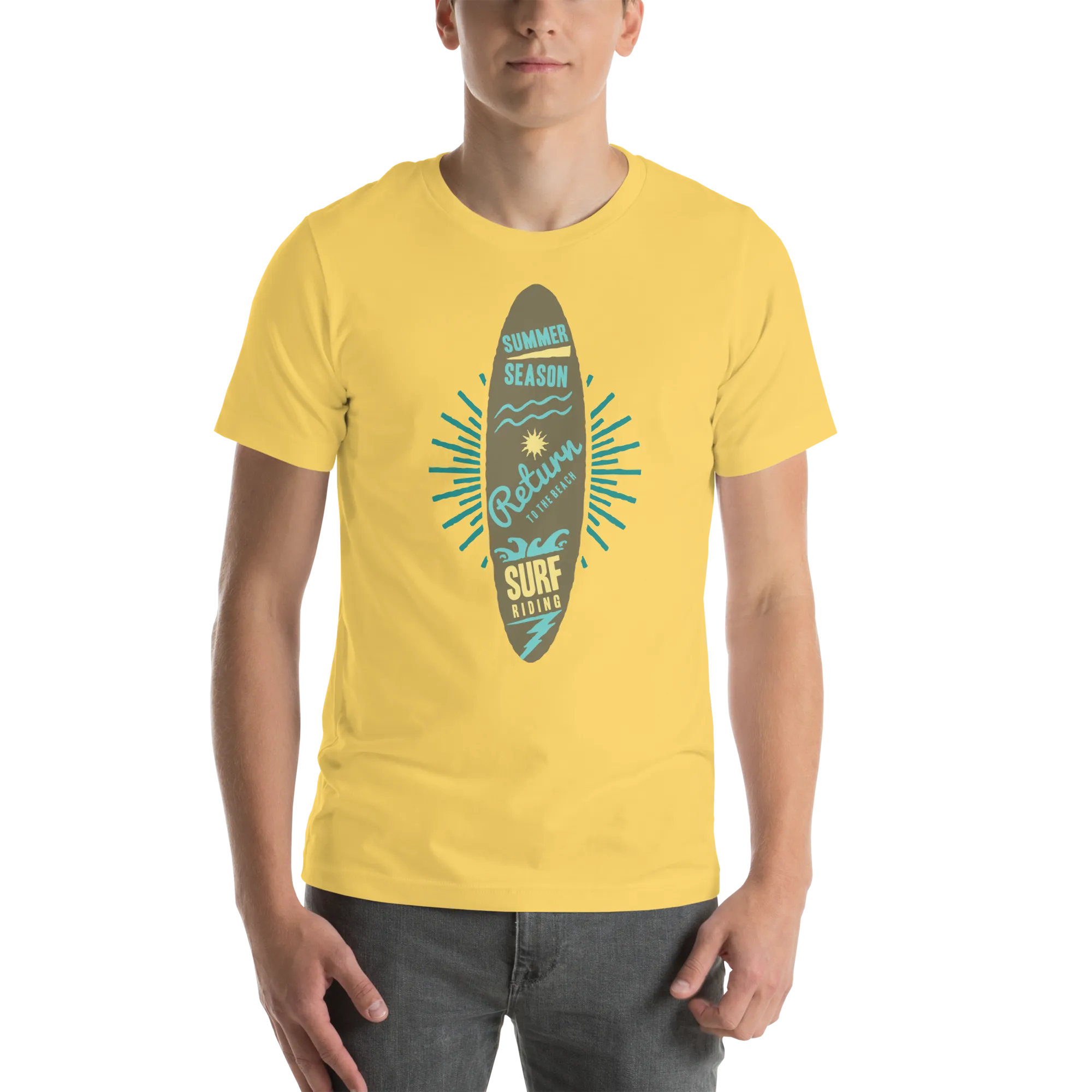 Men's Staple T-Shirt  - Surfboard