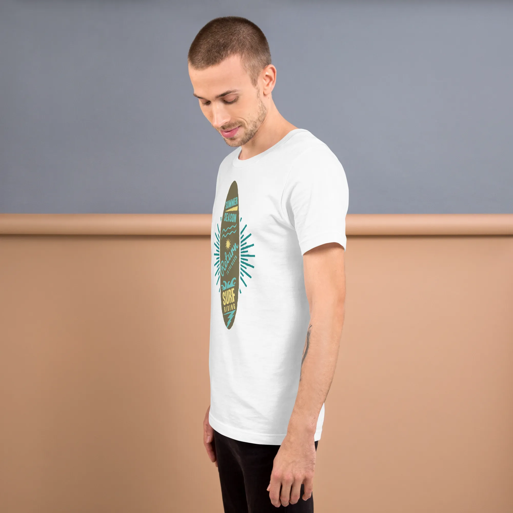Men's Staple T-Shirt  - Surfboard