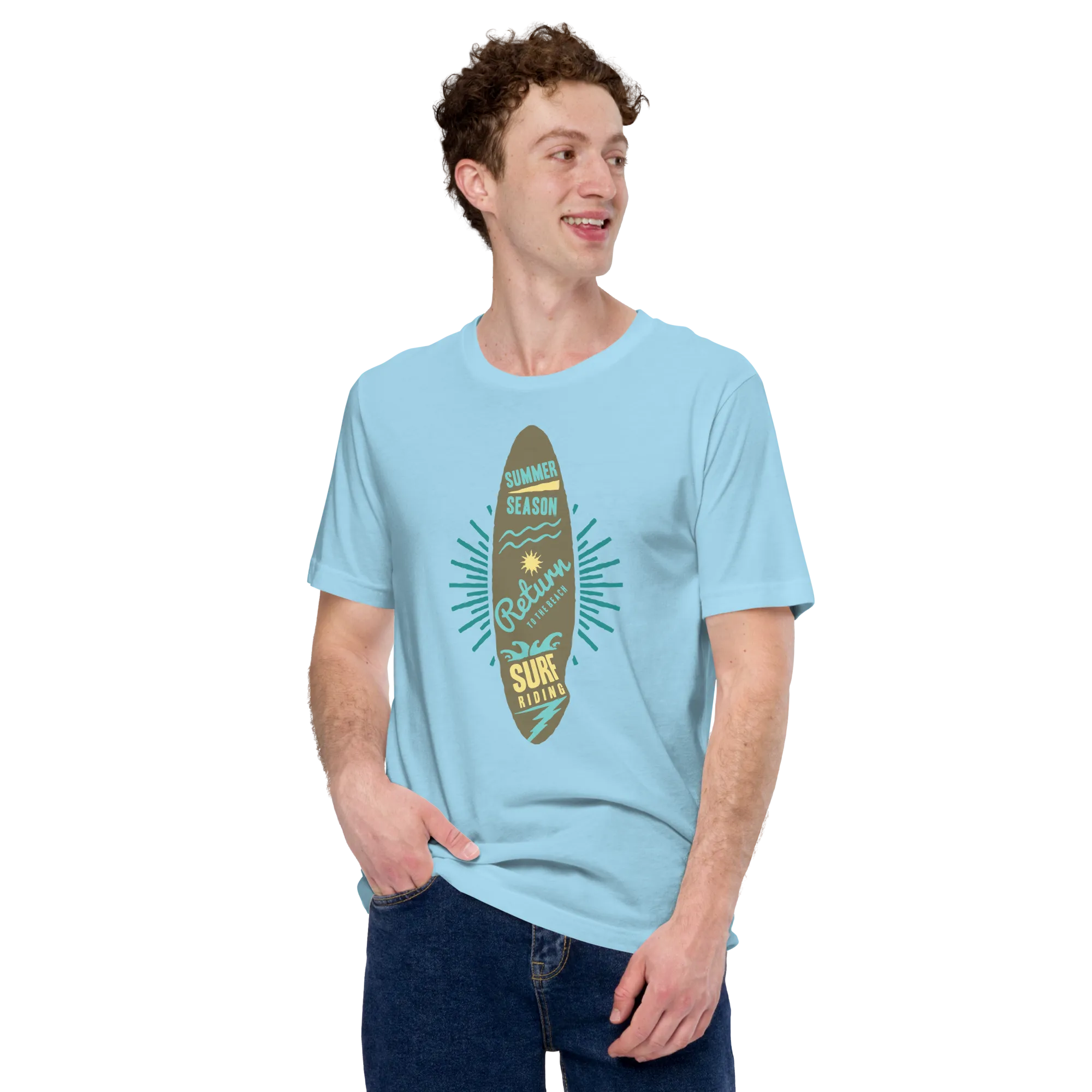 Men's Staple T-Shirt  - Surfboard