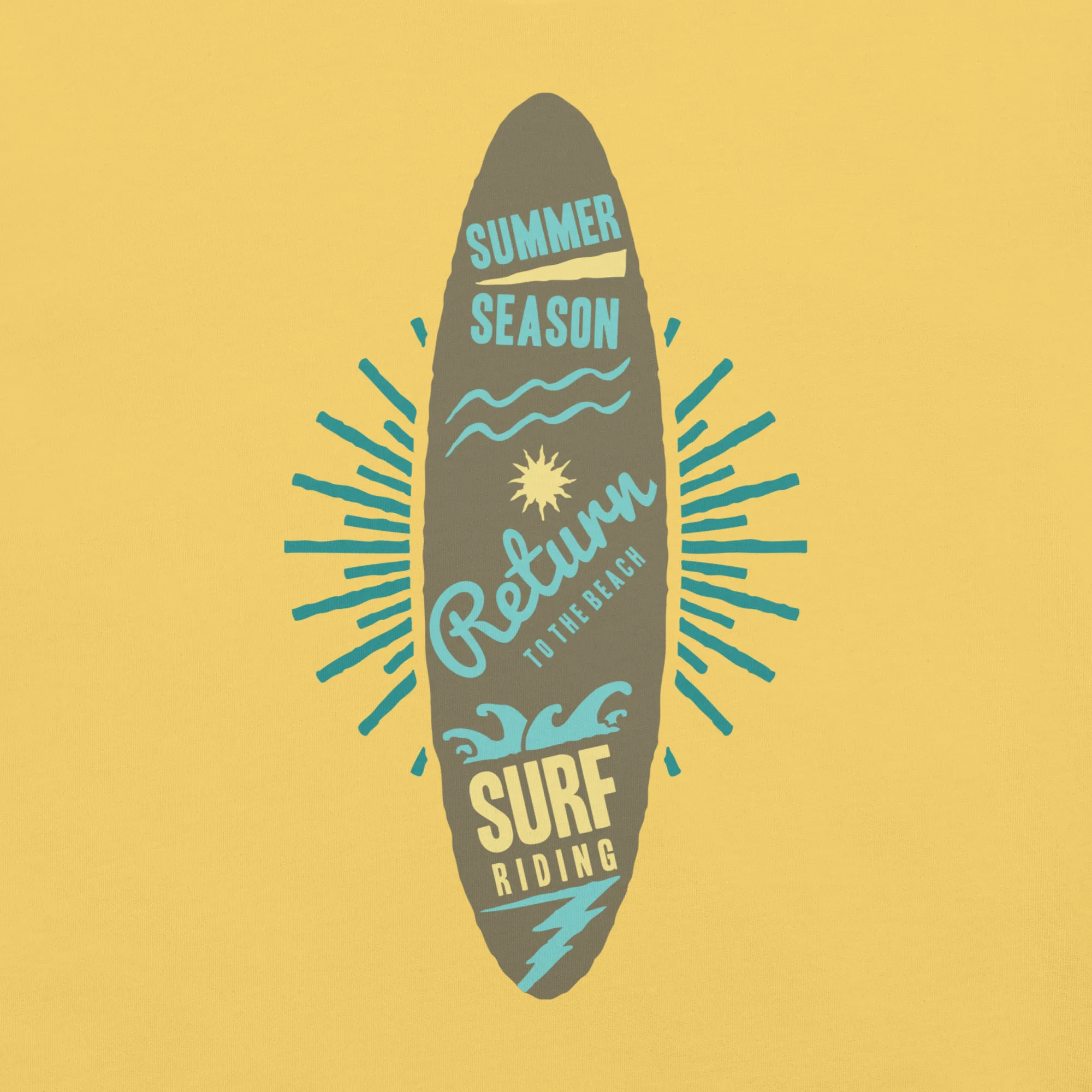 Men's Staple T-Shirt  - Surfboard