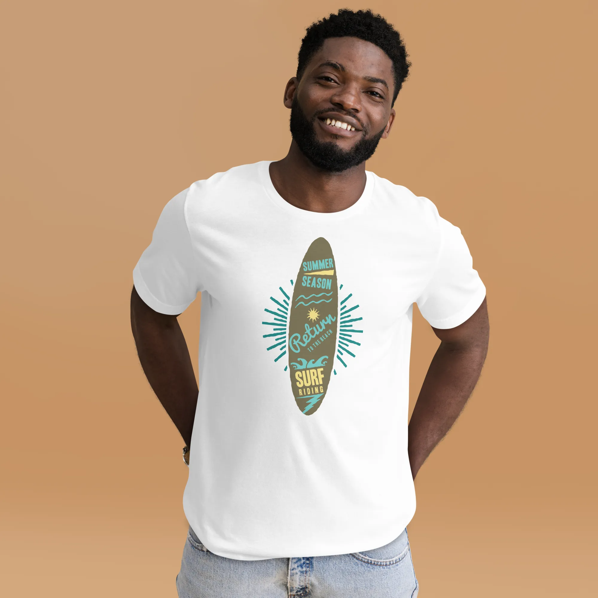 Men's Staple T-Shirt  - Surfboard