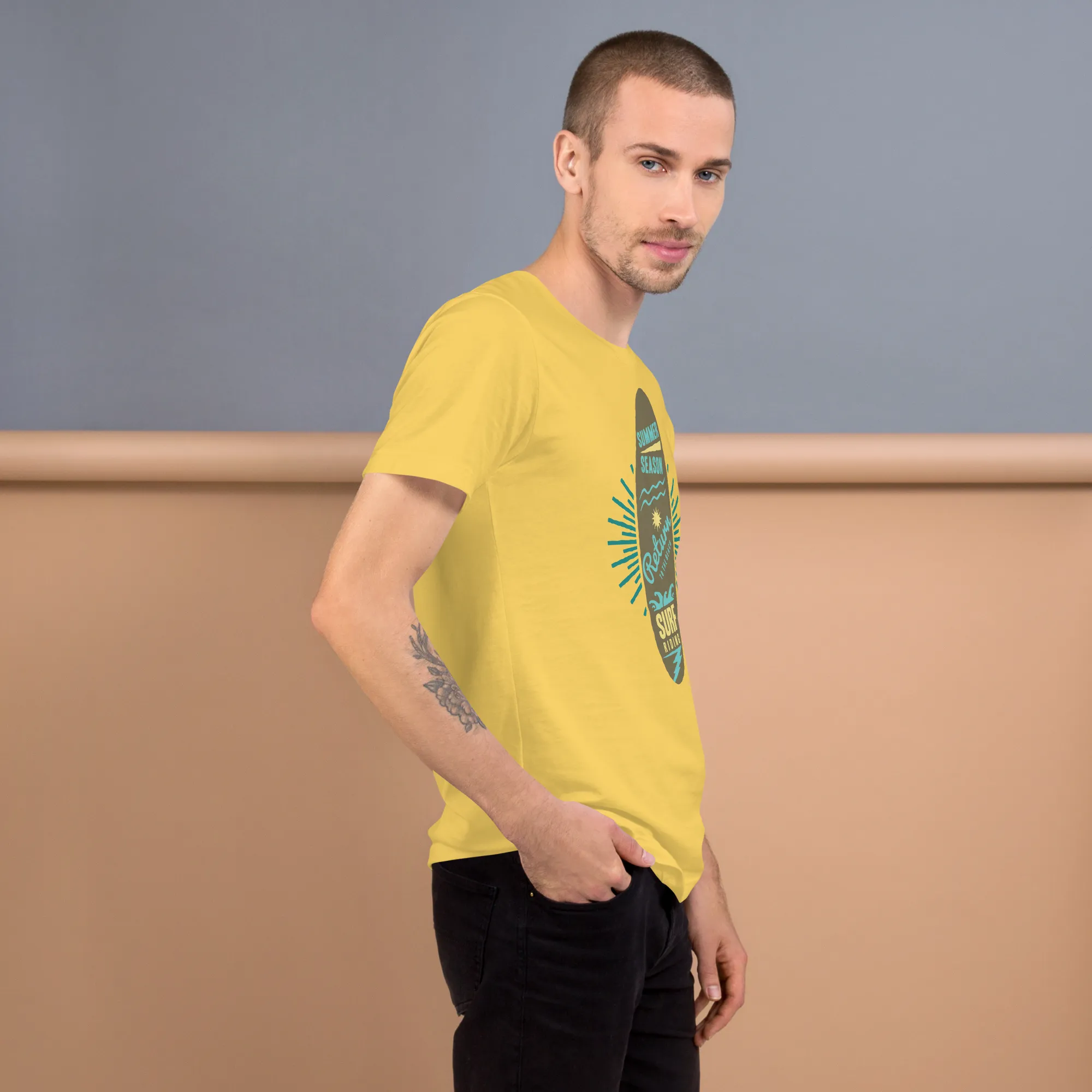 Men's Staple T-Shirt  - Surfboard