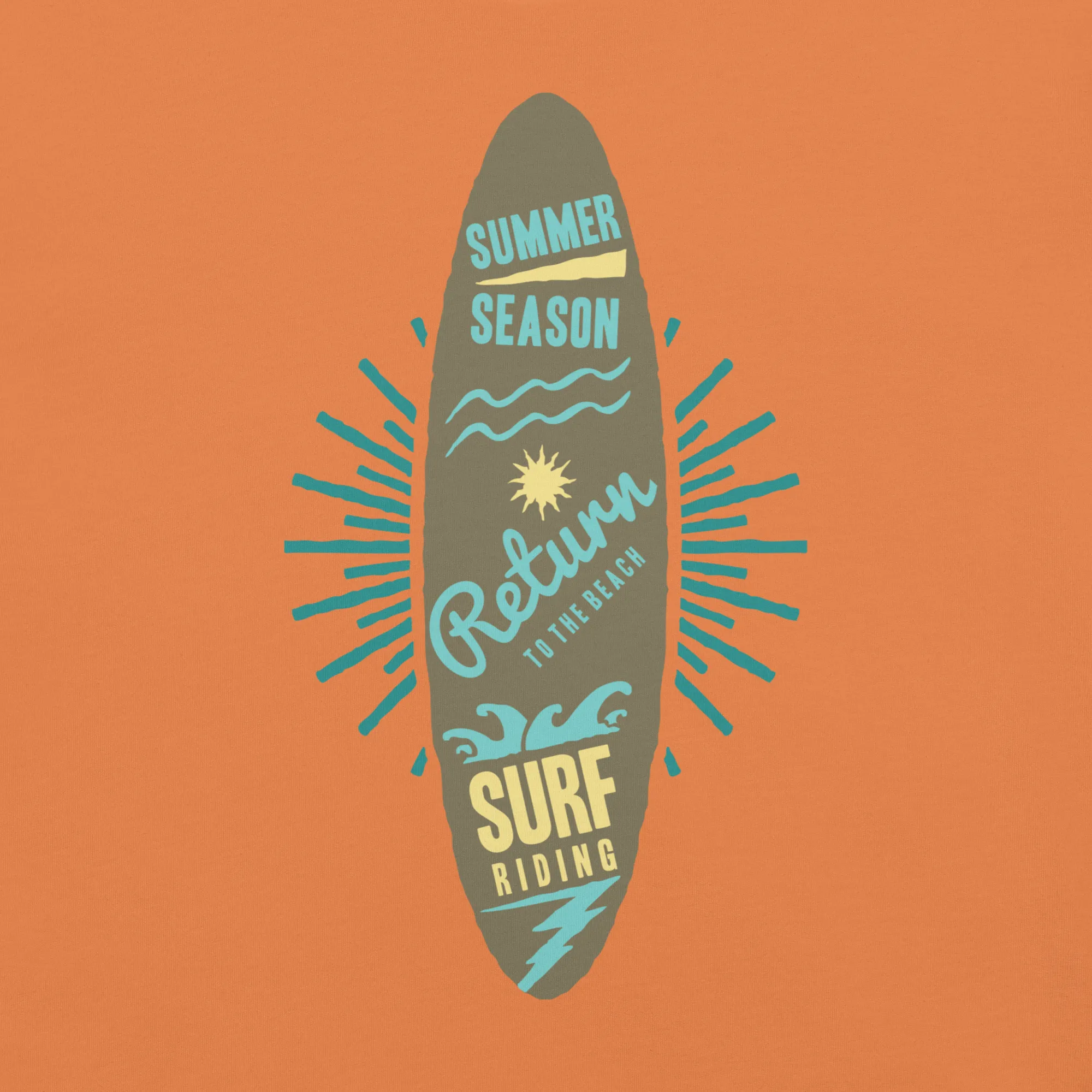Men's Staple T-Shirt  - Surfboard