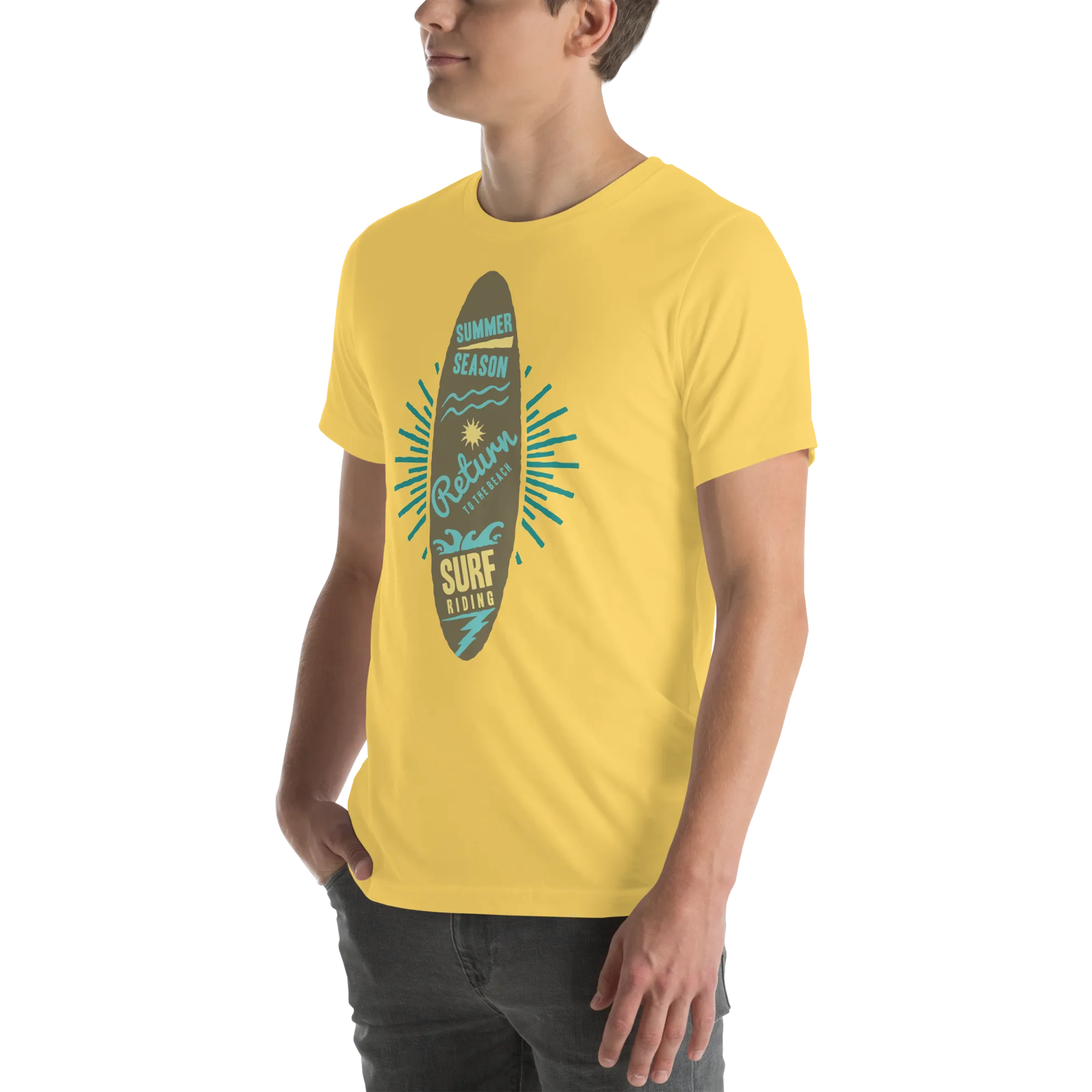 Men's Staple T-Shirt  - Surfboard
