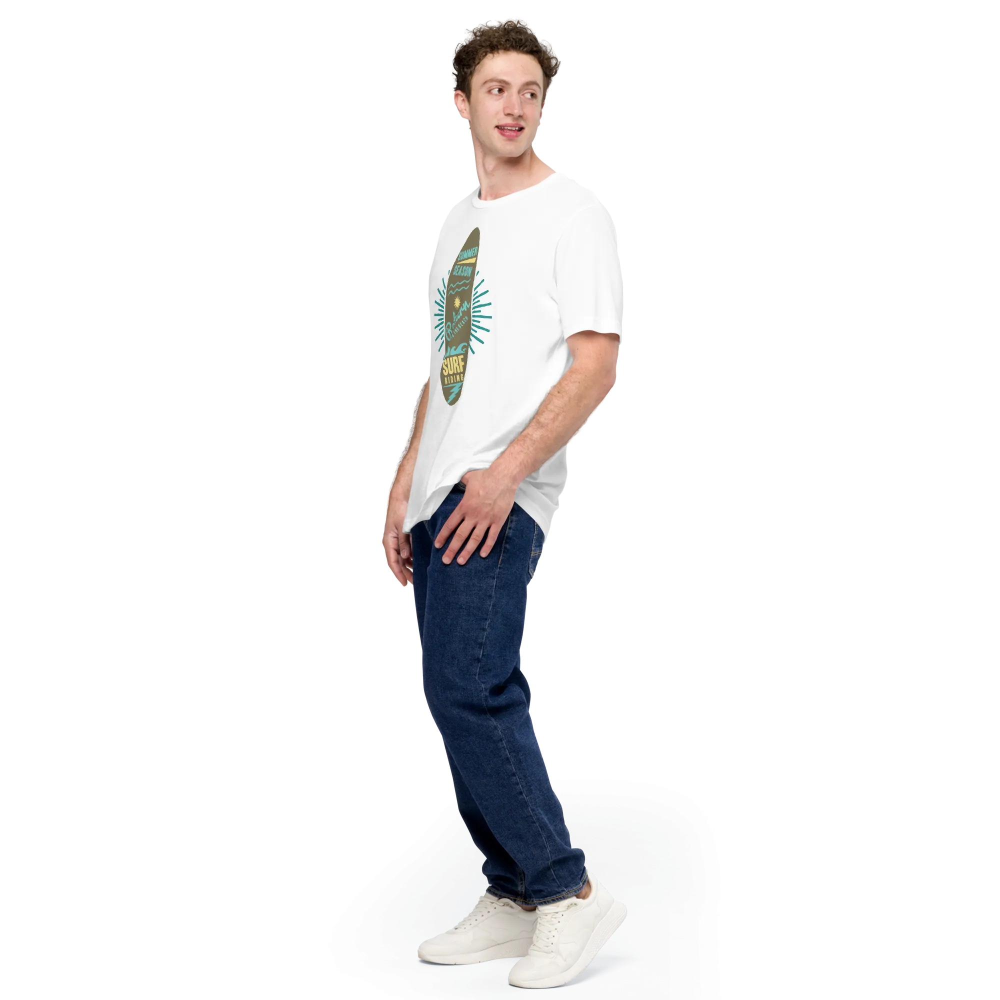 Men's Staple T-Shirt  - Surfboard