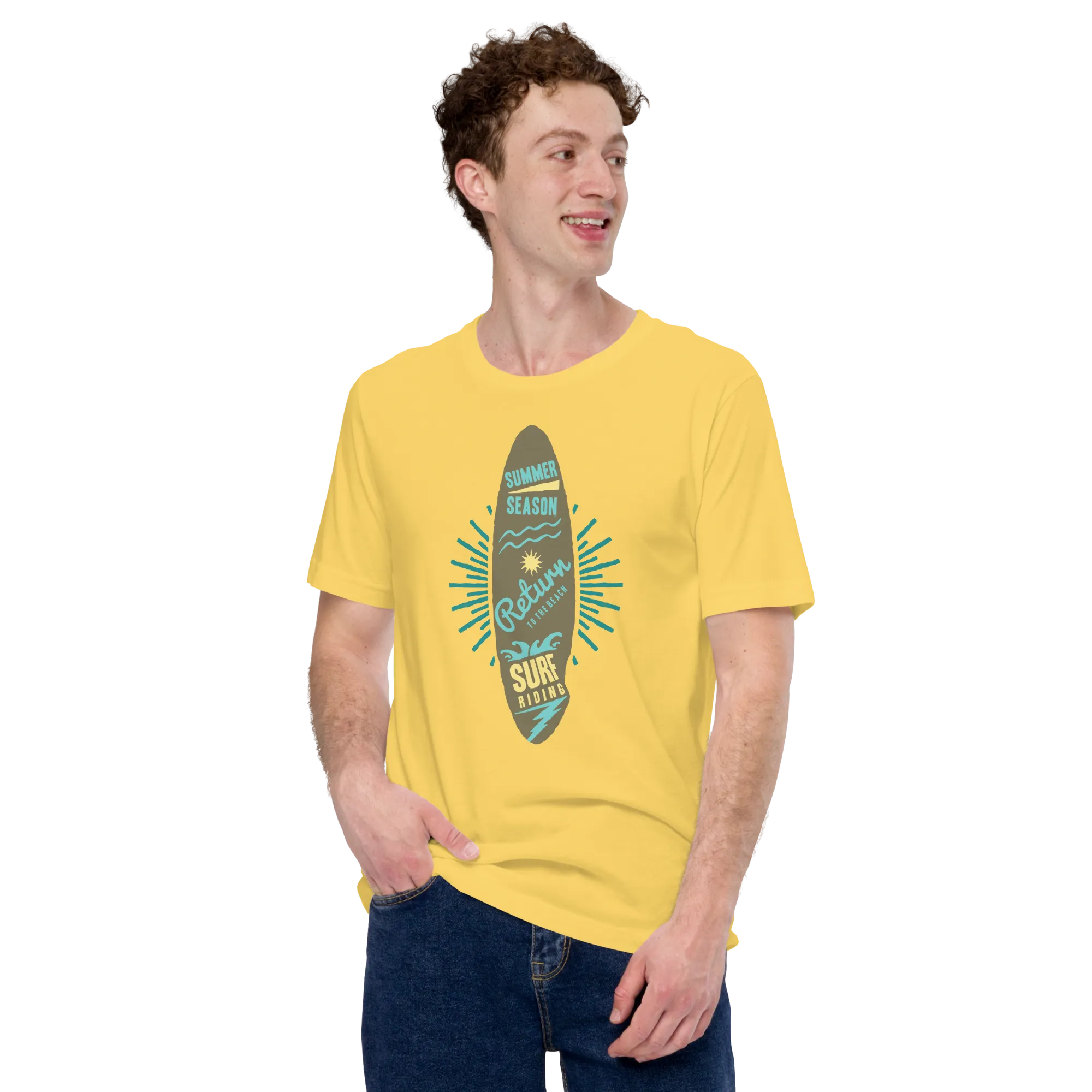 Men's Staple T-Shirt  - Surfboard