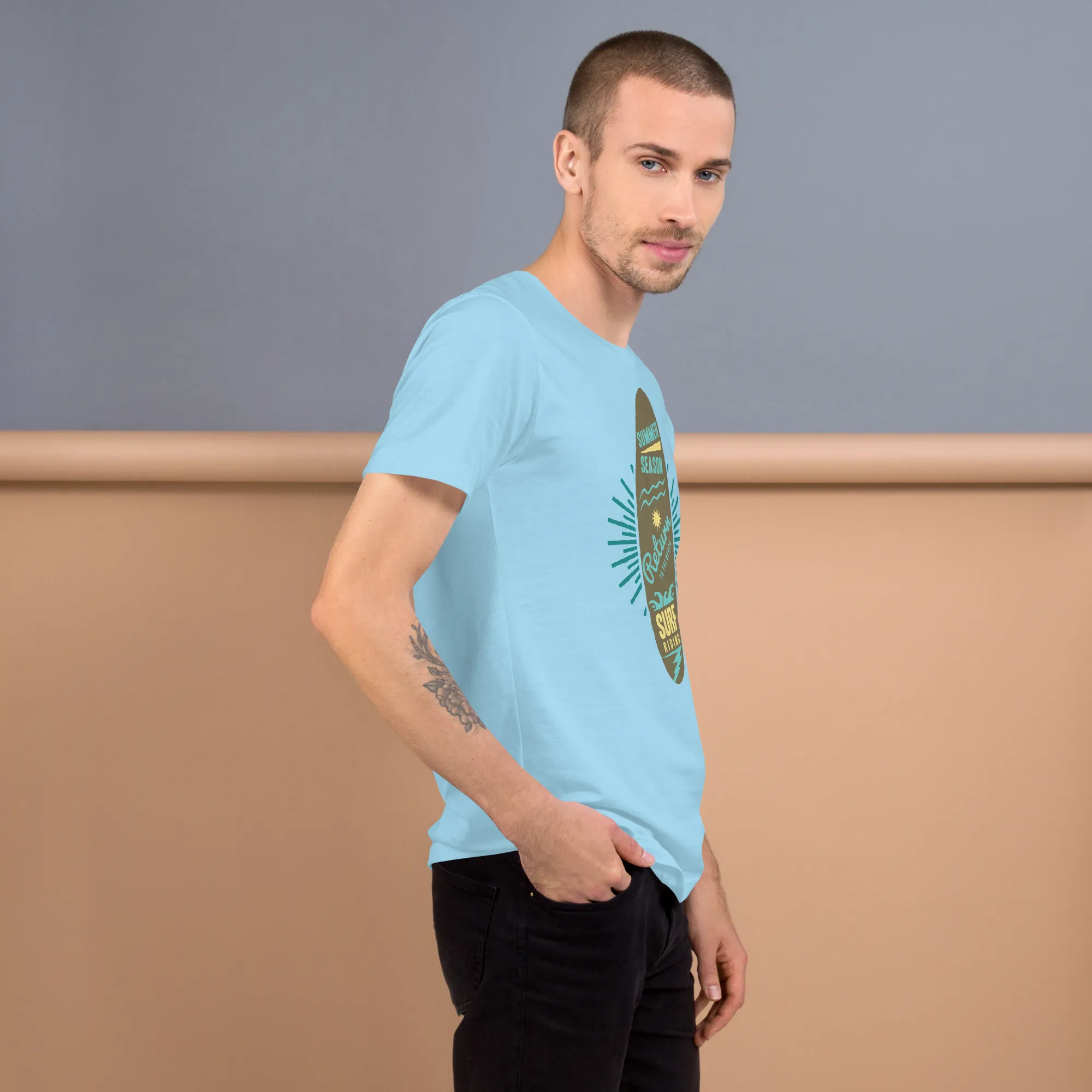 Men's Staple T-Shirt  - Surfboard